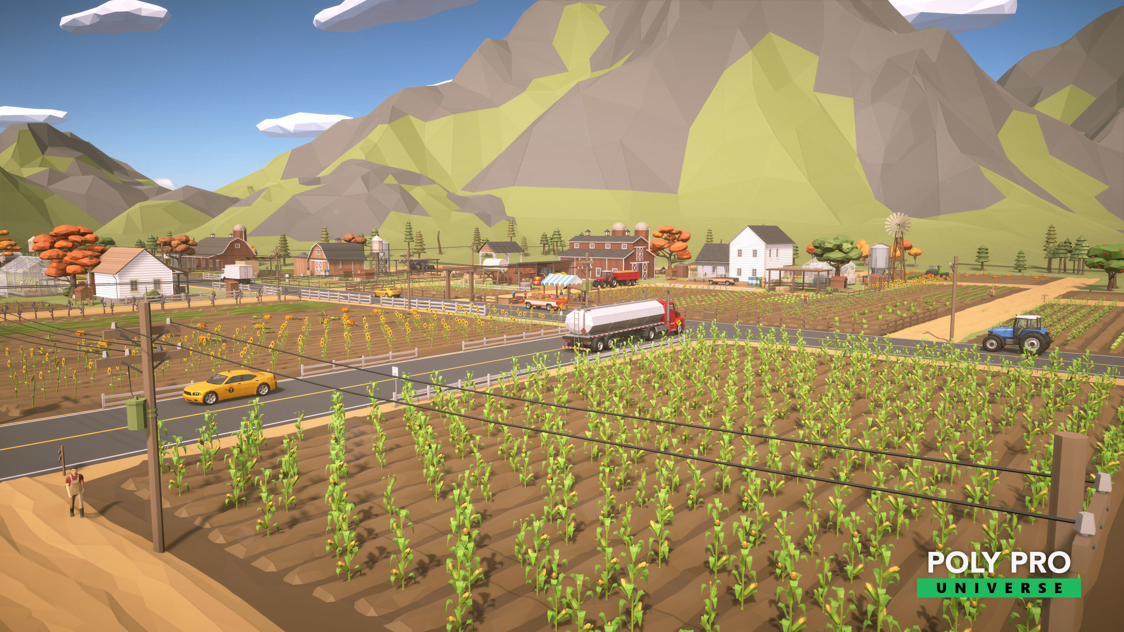 Poly Pro Universe - Low Poly City World Assets Low-poly 3D model_60