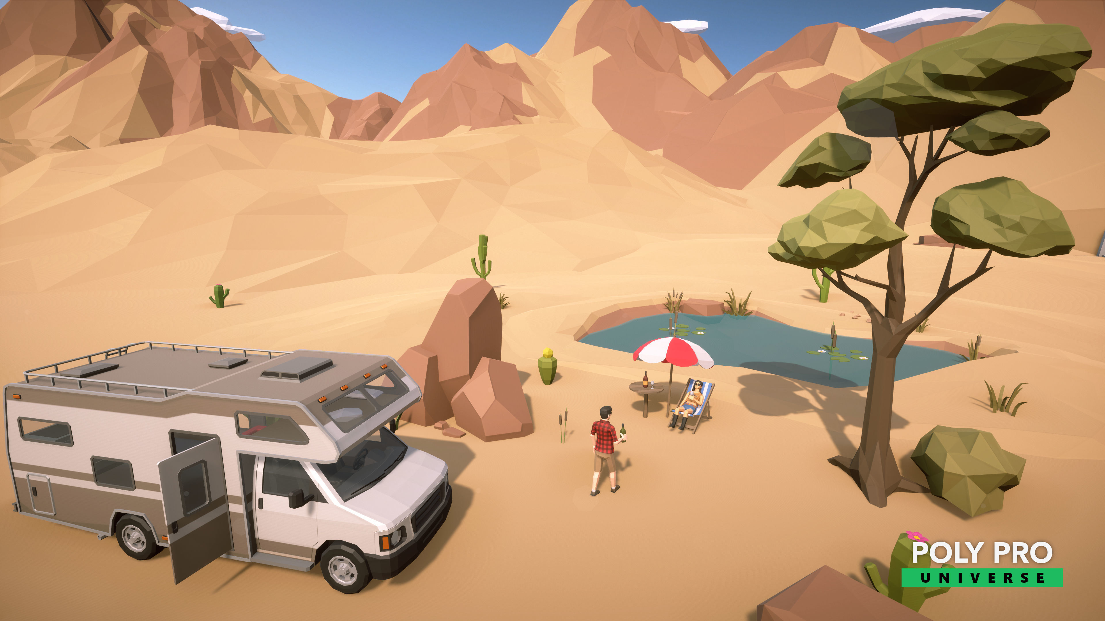 Poly Pro Universe - Low Poly City World Assets Low-poly 3D model_66