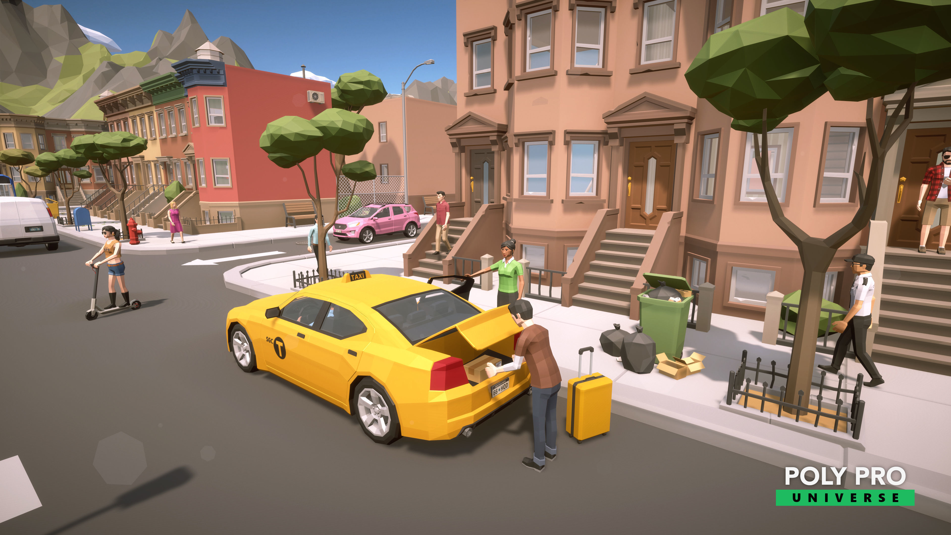 Poly Pro Universe - Low Poly City World Assets Low-poly 3D model_8