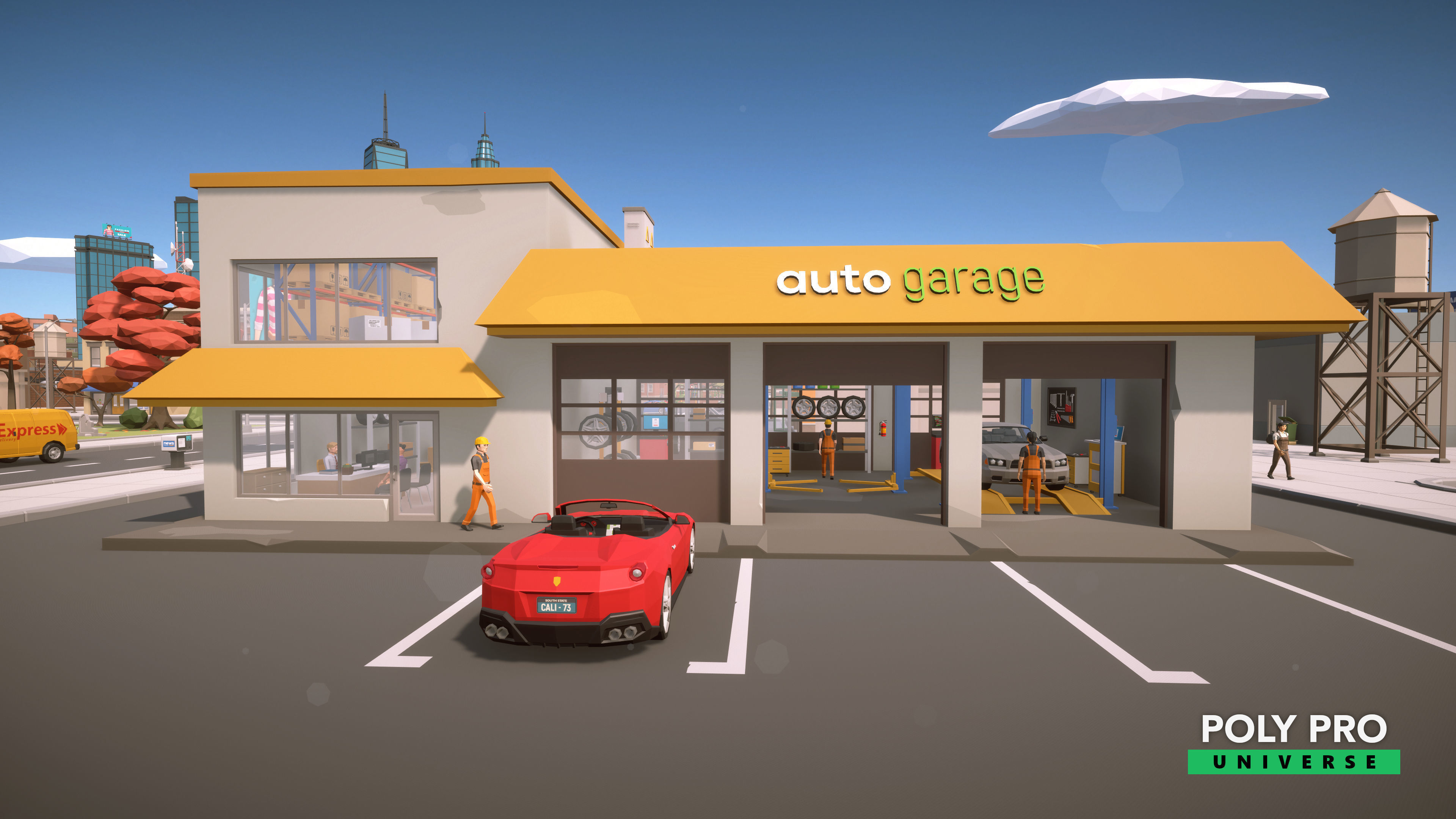 Poly Pro Universe - Low Poly City World Assets Low-poly 3D model_11