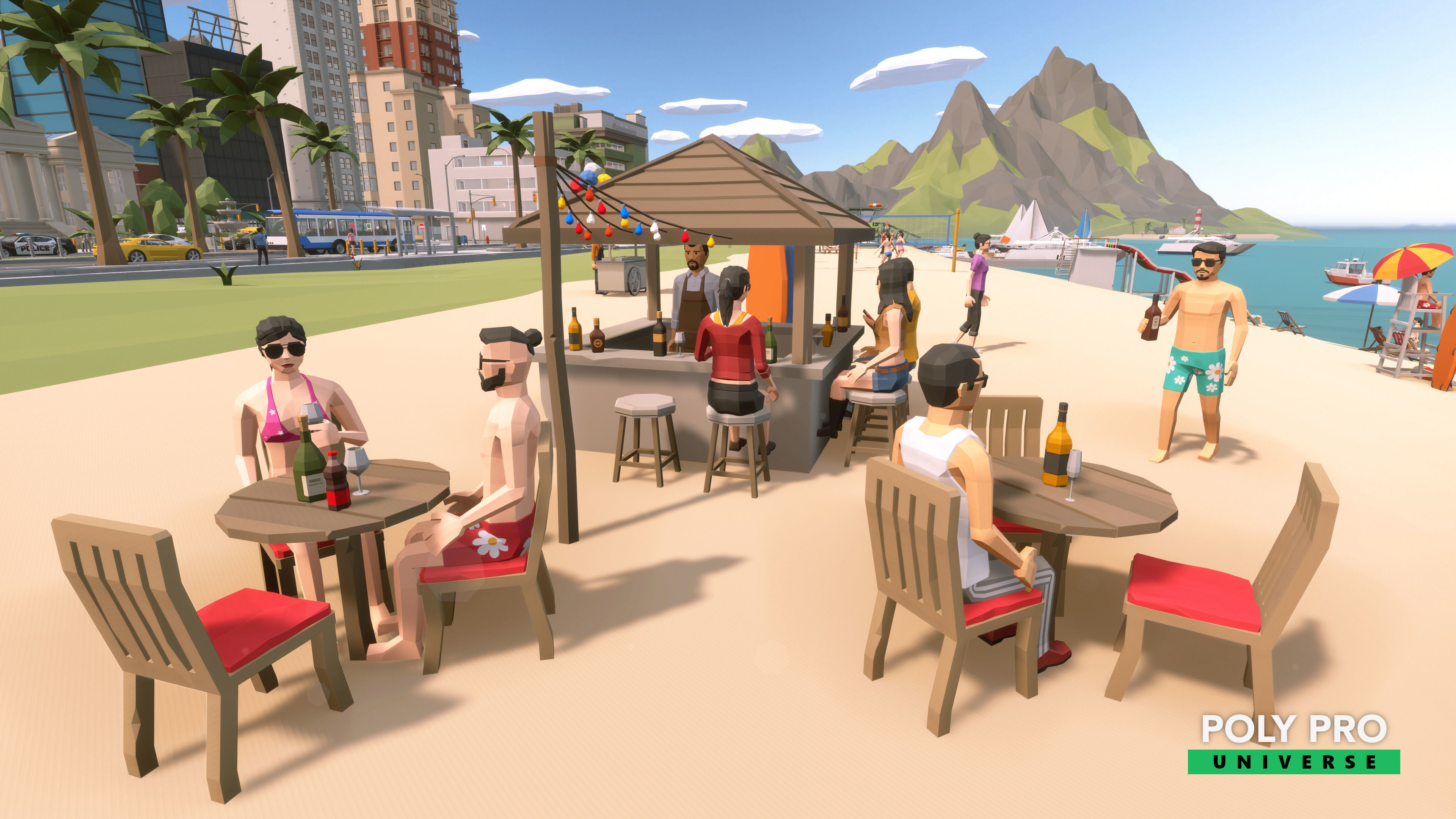 Poly Pro Universe - Low Poly City World Assets Low-poly 3D model_40