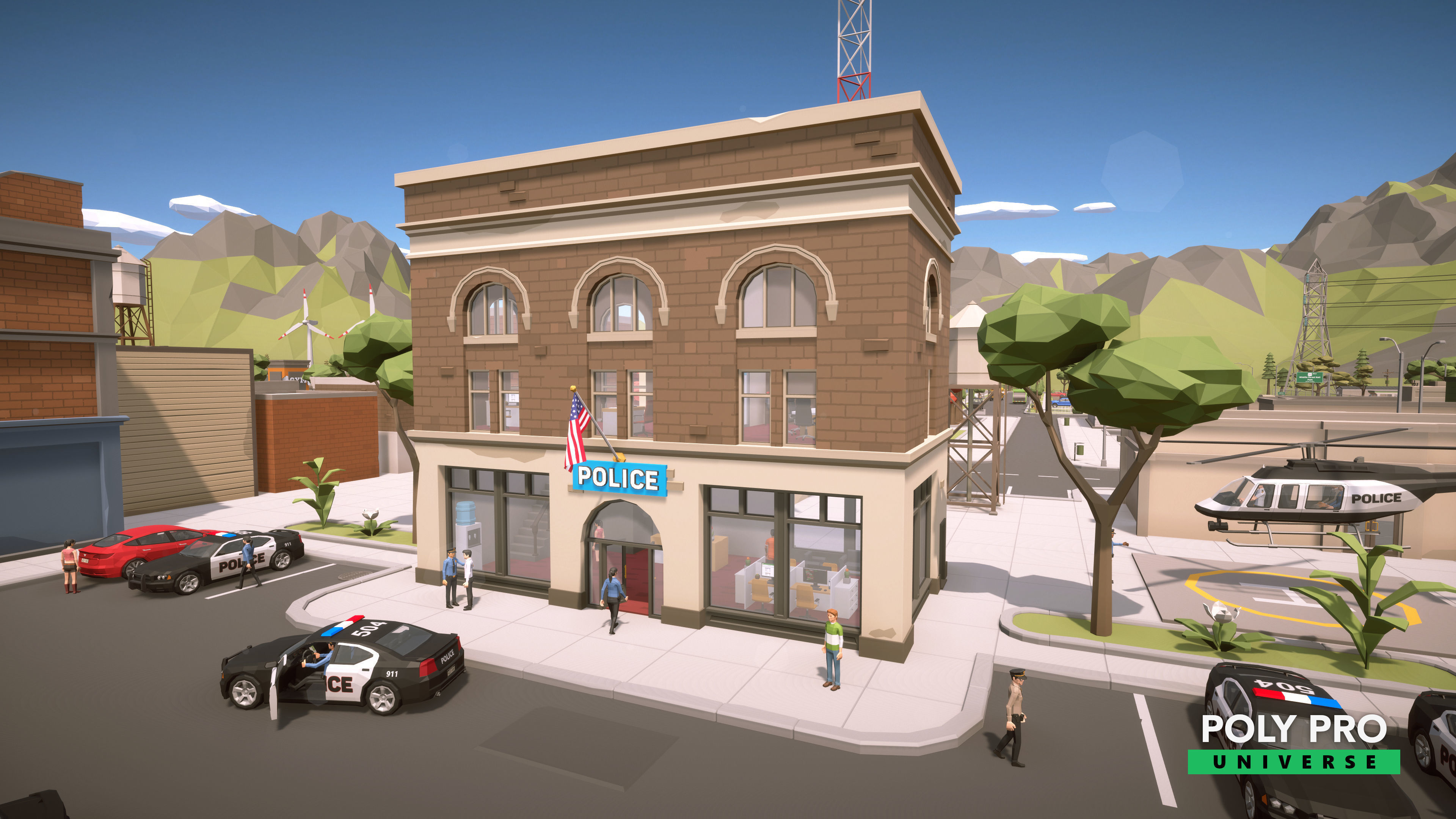 Poly Pro Universe - Low Poly City World Assets Low-poly 3D model_15