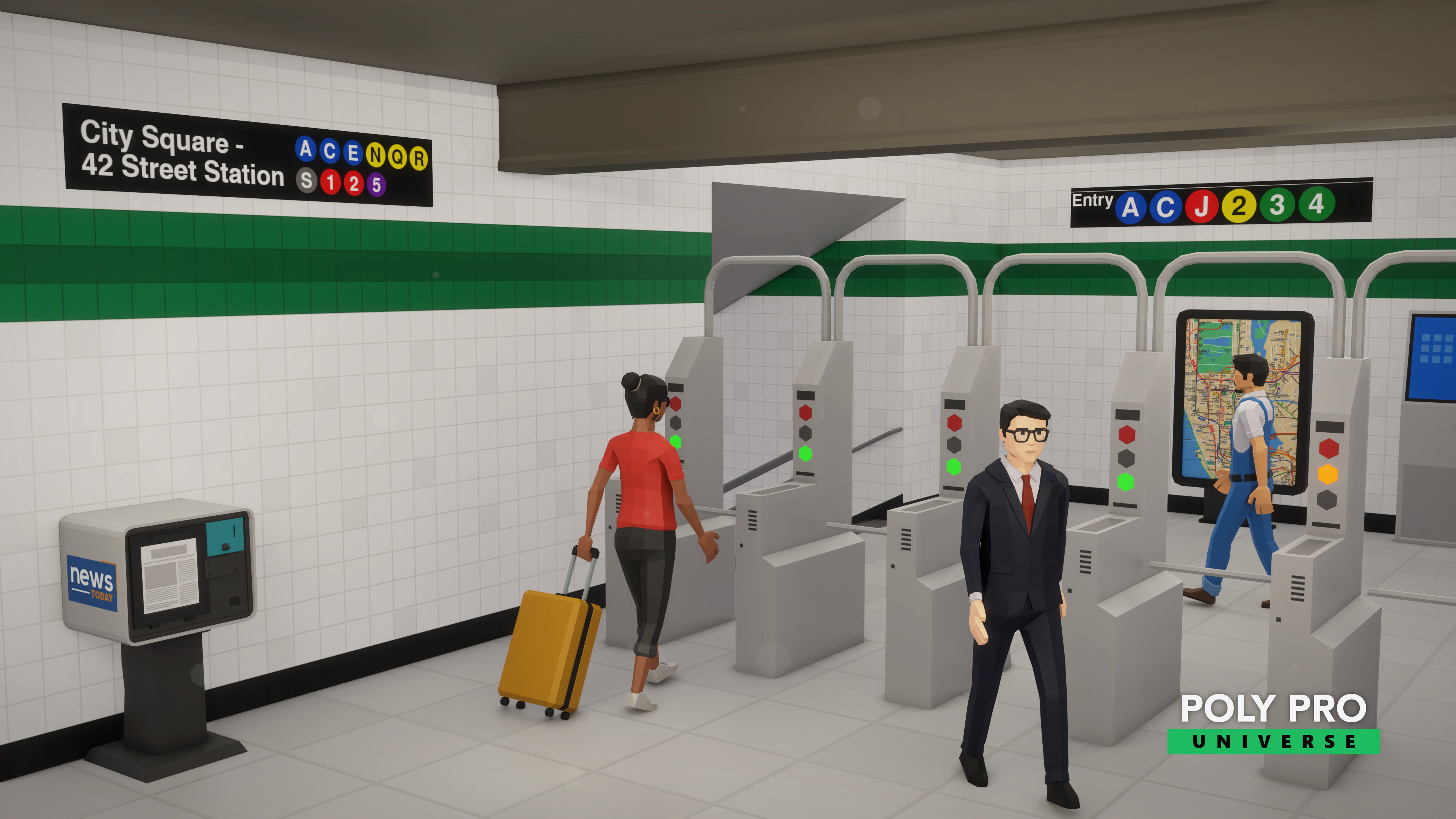 Poly Pro Universe - Low Poly City World Assets Low-poly 3D model_70