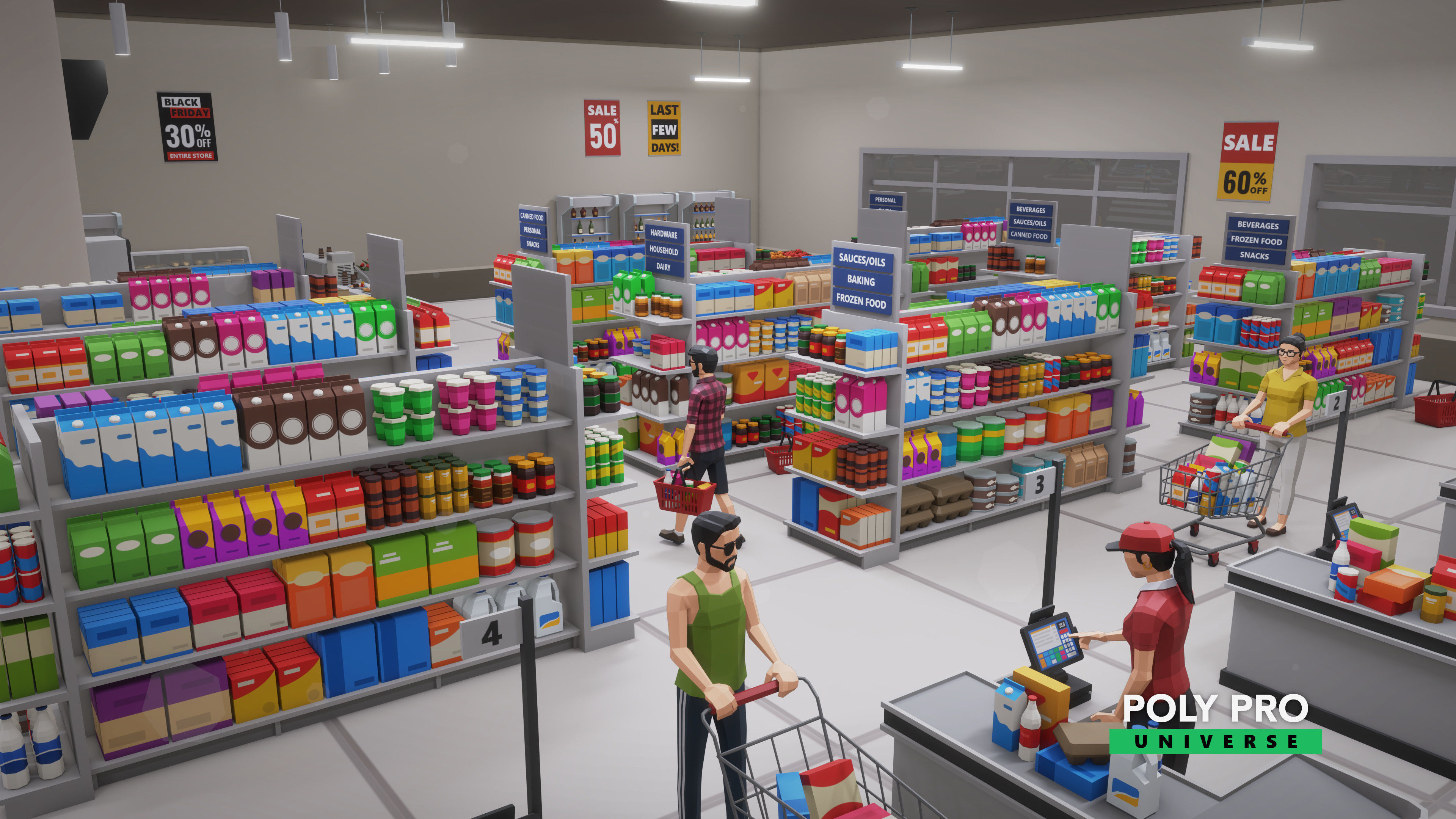 Poly Pro Universe - Low Poly City World Assets Low-poly 3D model_80