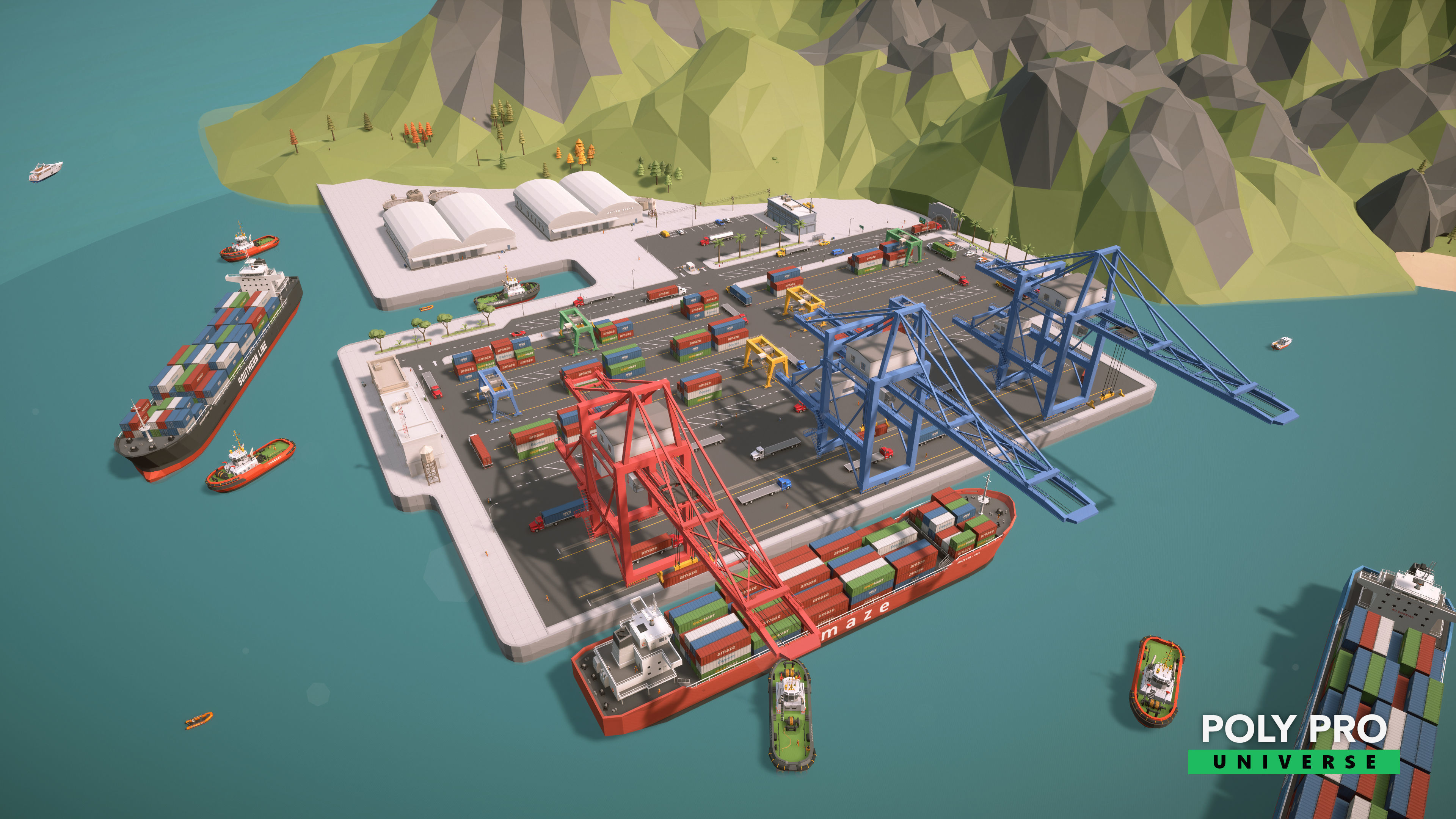 Poly Pro Universe - Low Poly City World Assets Low-poly 3D model_63