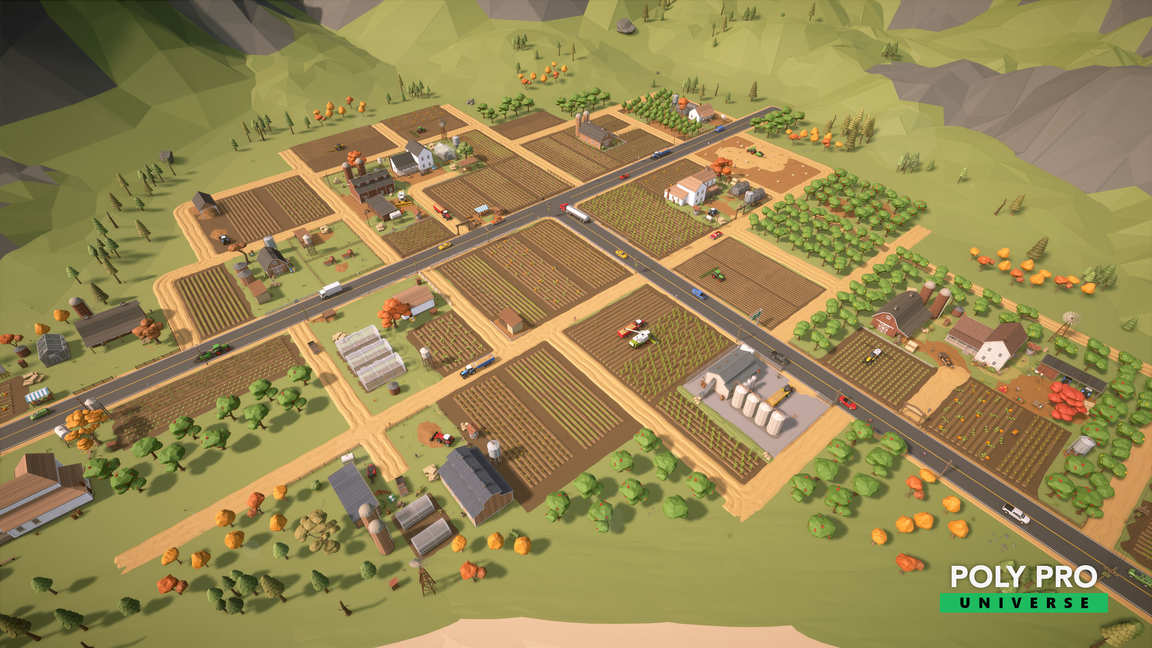 Poly Pro Universe - Low Poly City World Assets Low-poly 3D model_61