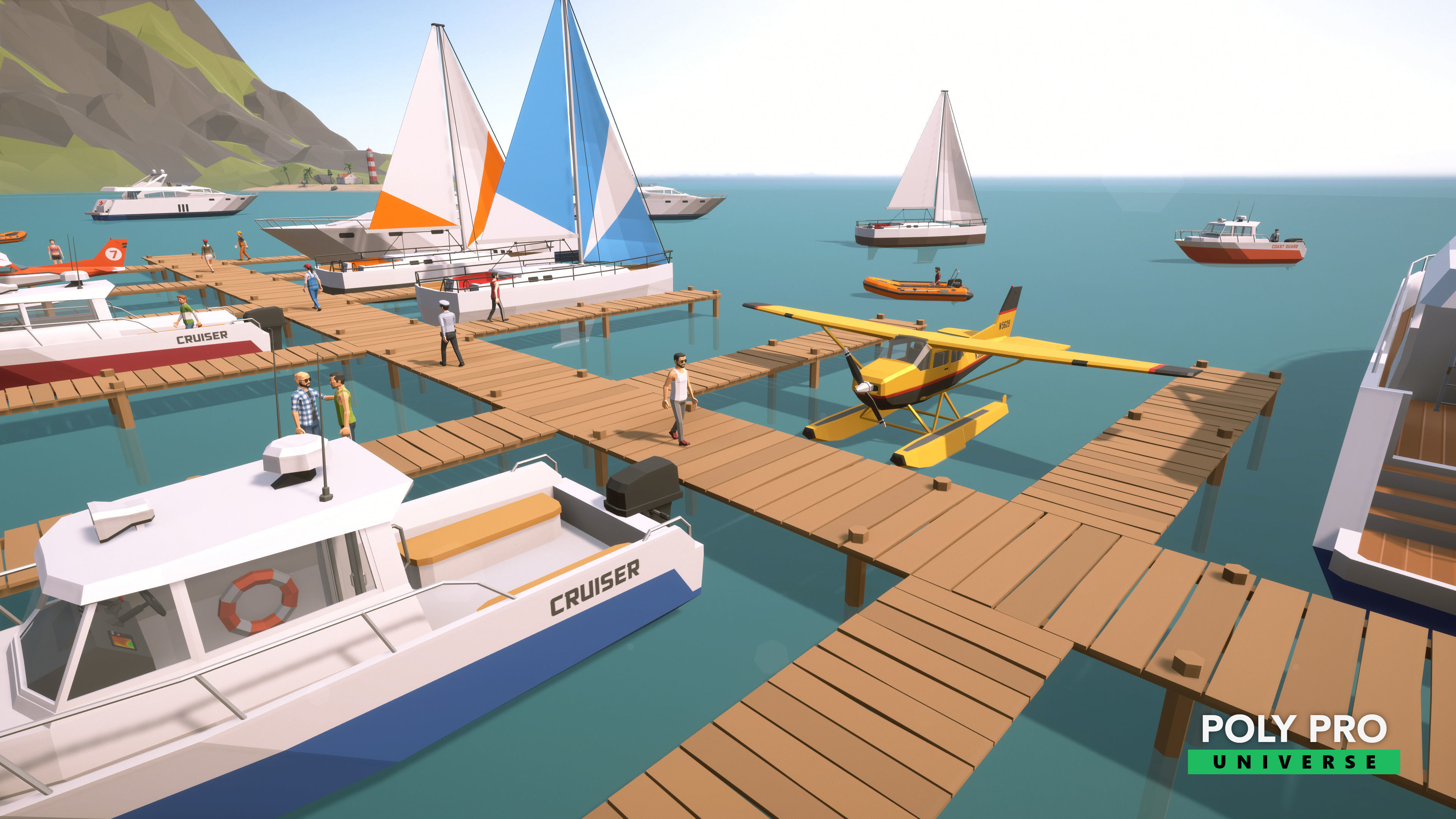 Poly Pro Universe - Low Poly City World Assets Low-poly 3D model_44