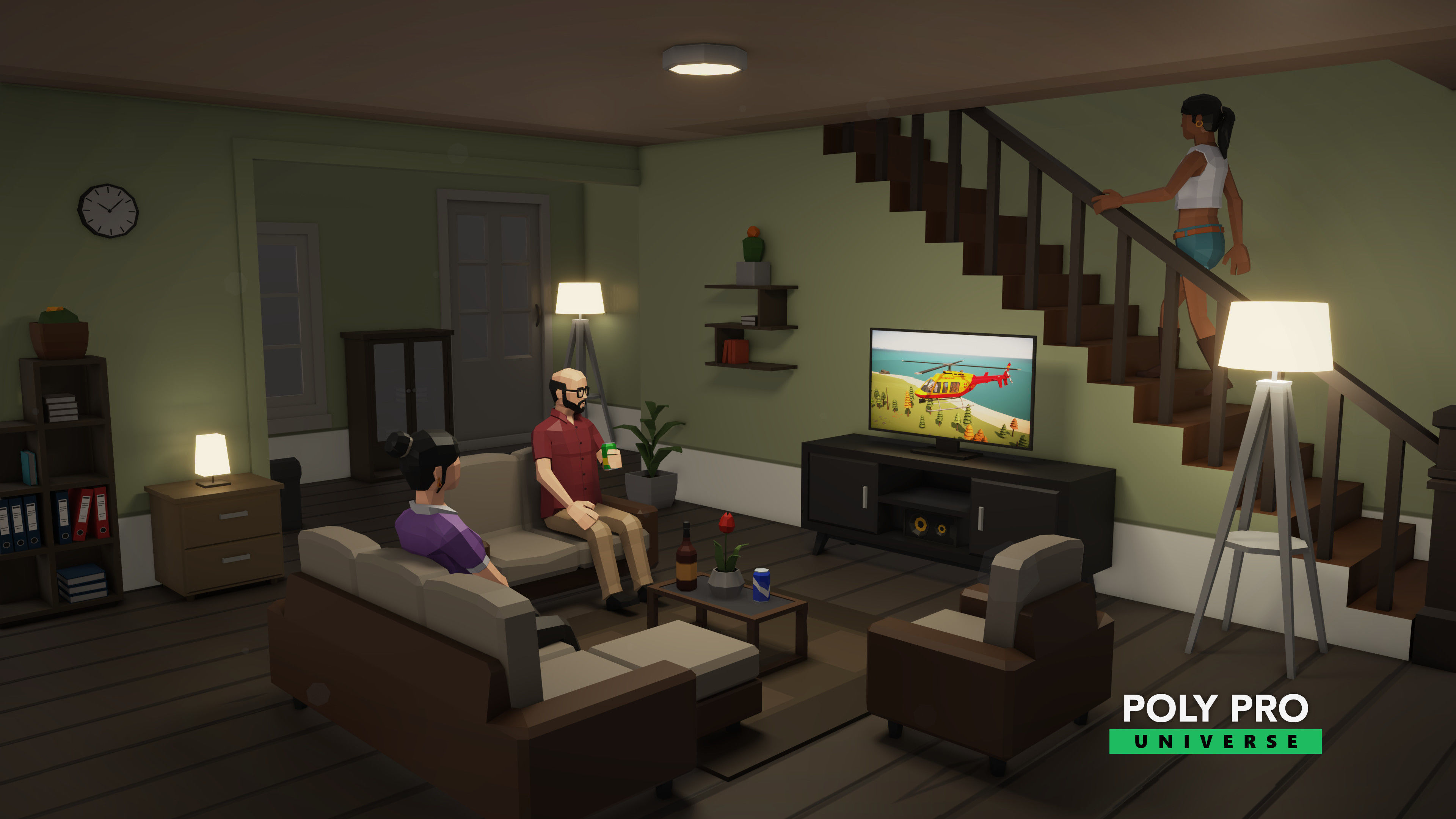 Poly Pro Universe - Low Poly City World Assets Low-poly 3D model_75