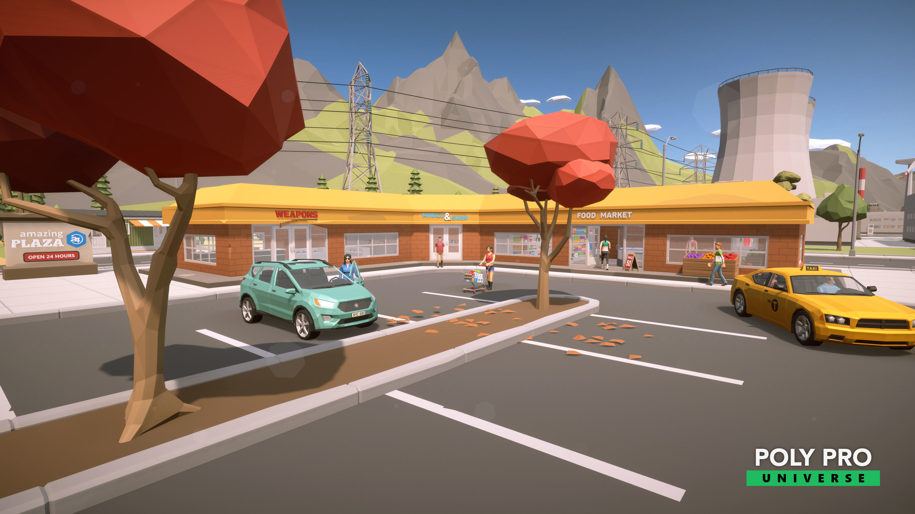 Poly Pro Universe - Low Poly City World Assets Low-poly 3D model_18