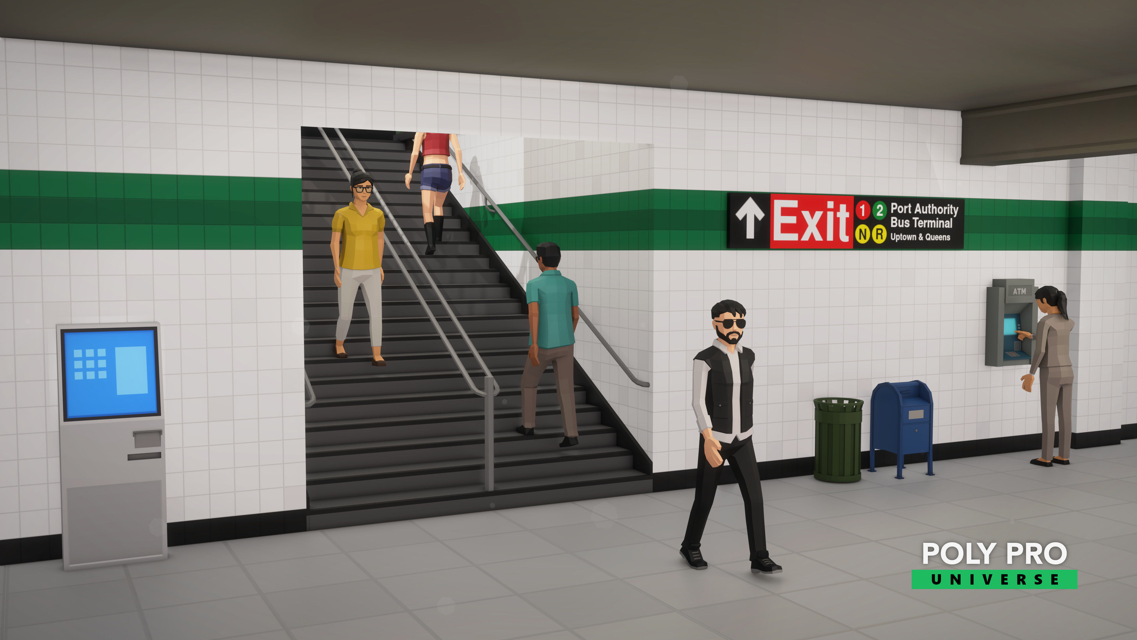 Poly Pro Universe - Low Poly City World Assets Low-poly 3D model_69