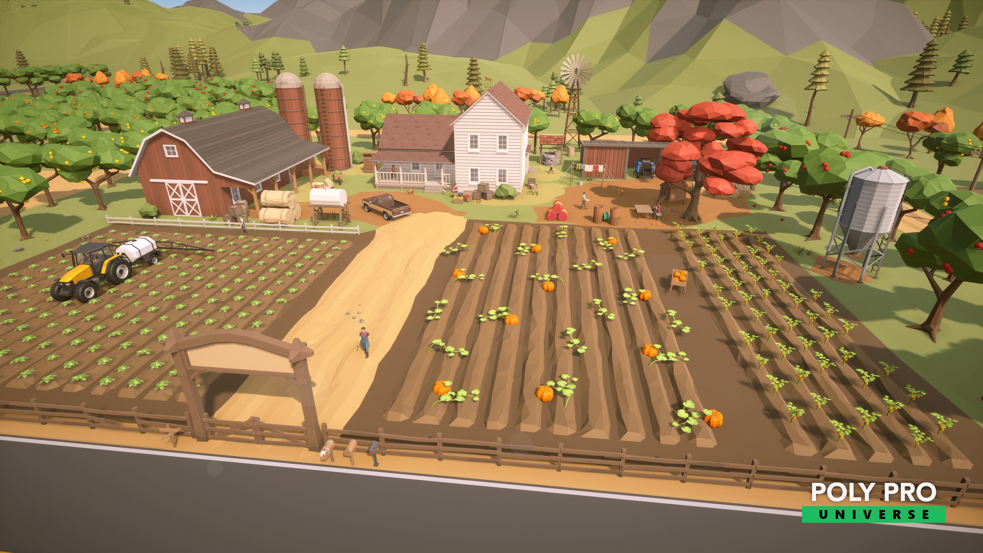 Poly Pro Universe - Low Poly City World Assets Low-poly 3D model_56