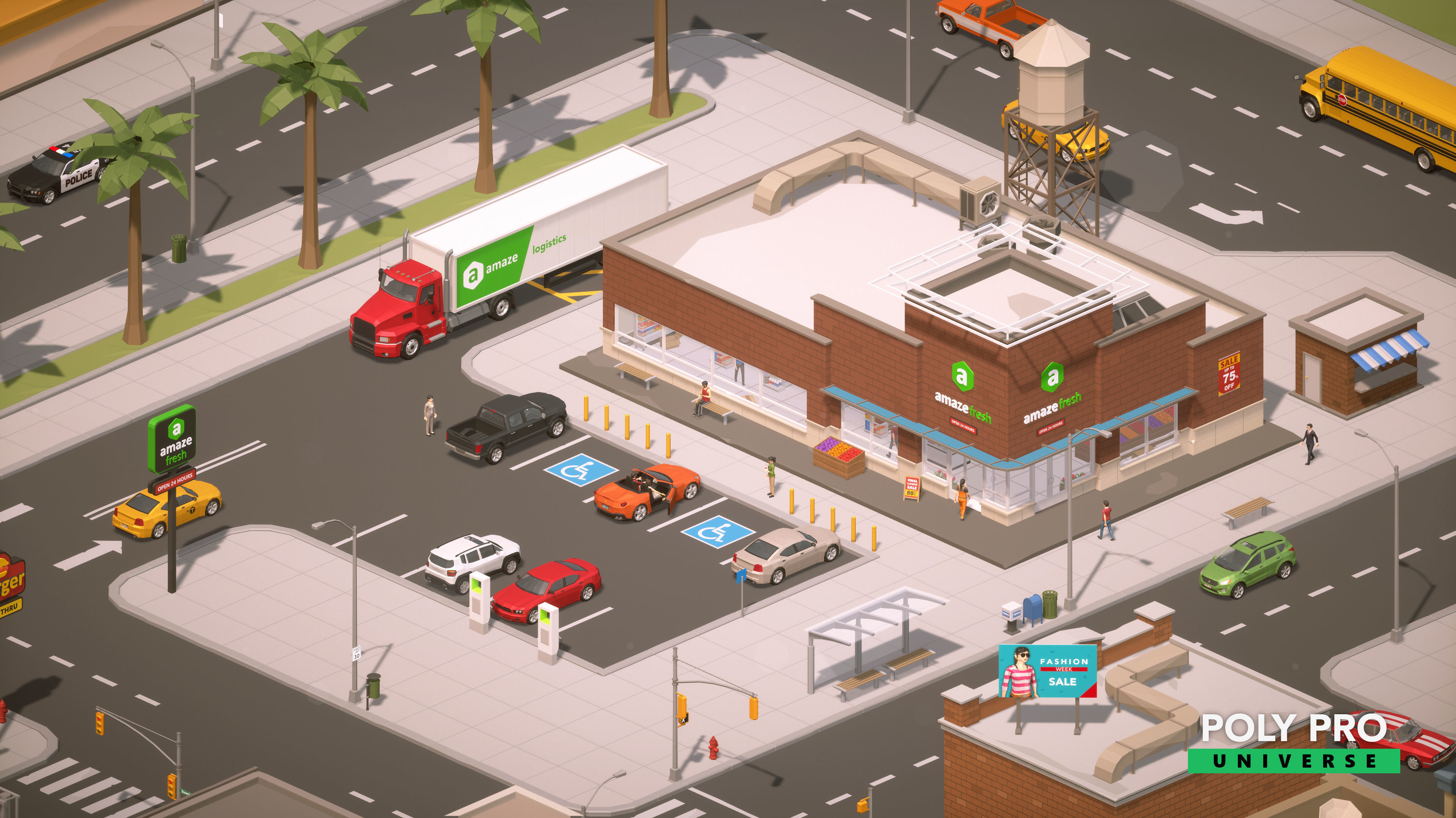 Poly Pro Universe - Low Poly City World Assets Low-poly 3D model_13