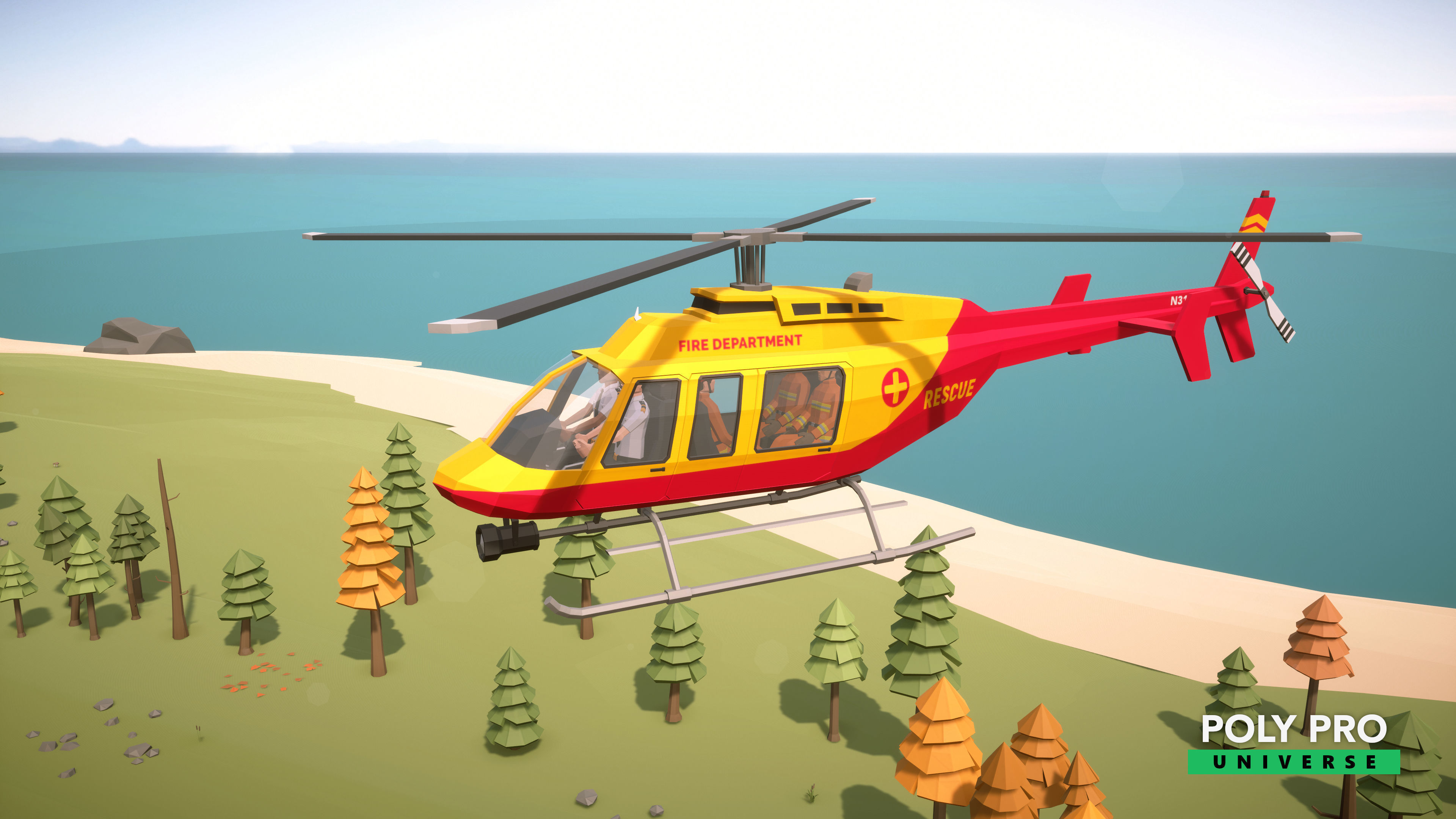 Poly Pro Universe - Low Poly City World Assets Low-poly 3D model_55