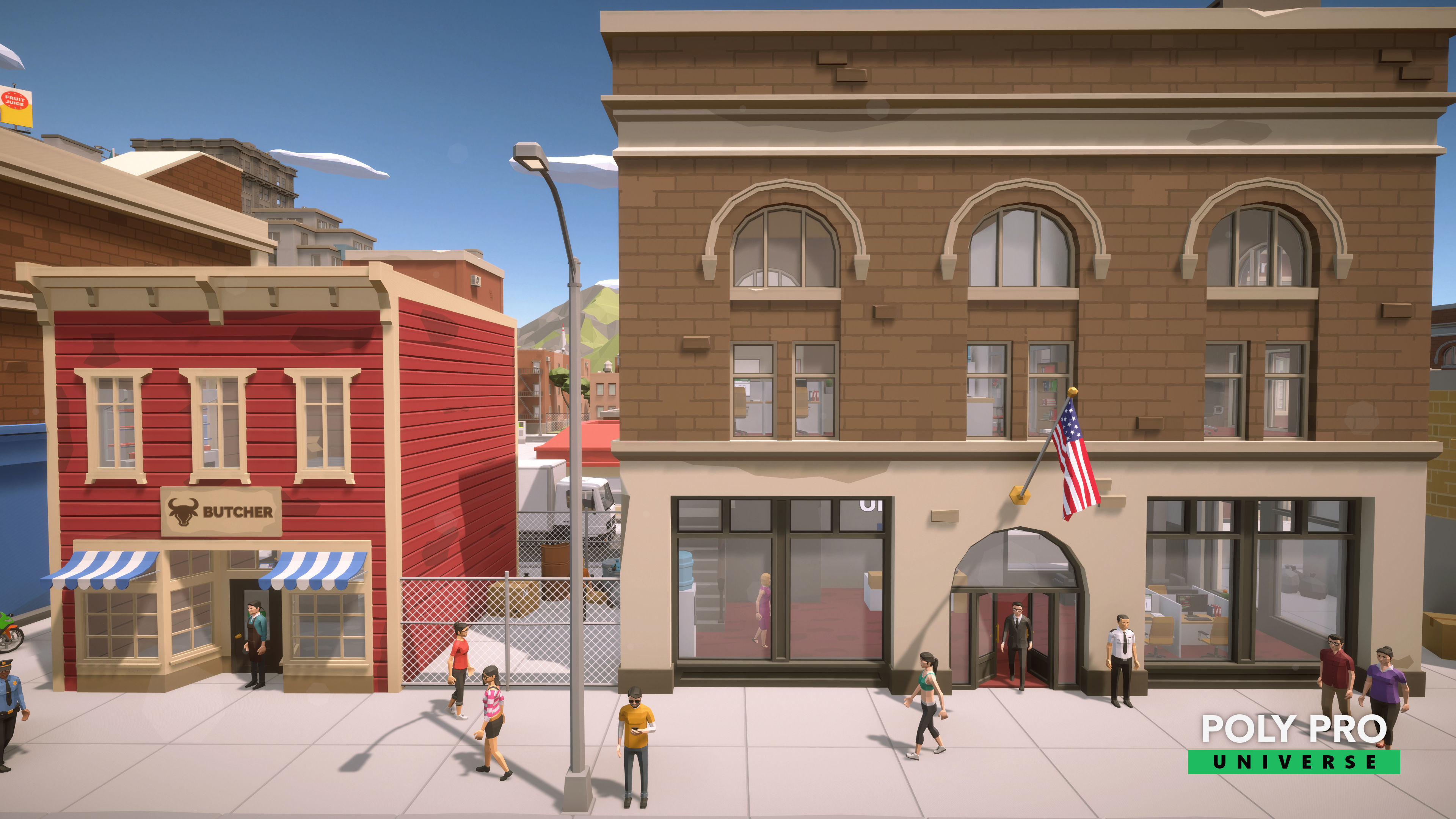 Poly Pro Universe - Low Poly City World Assets Low-poly 3D model_4