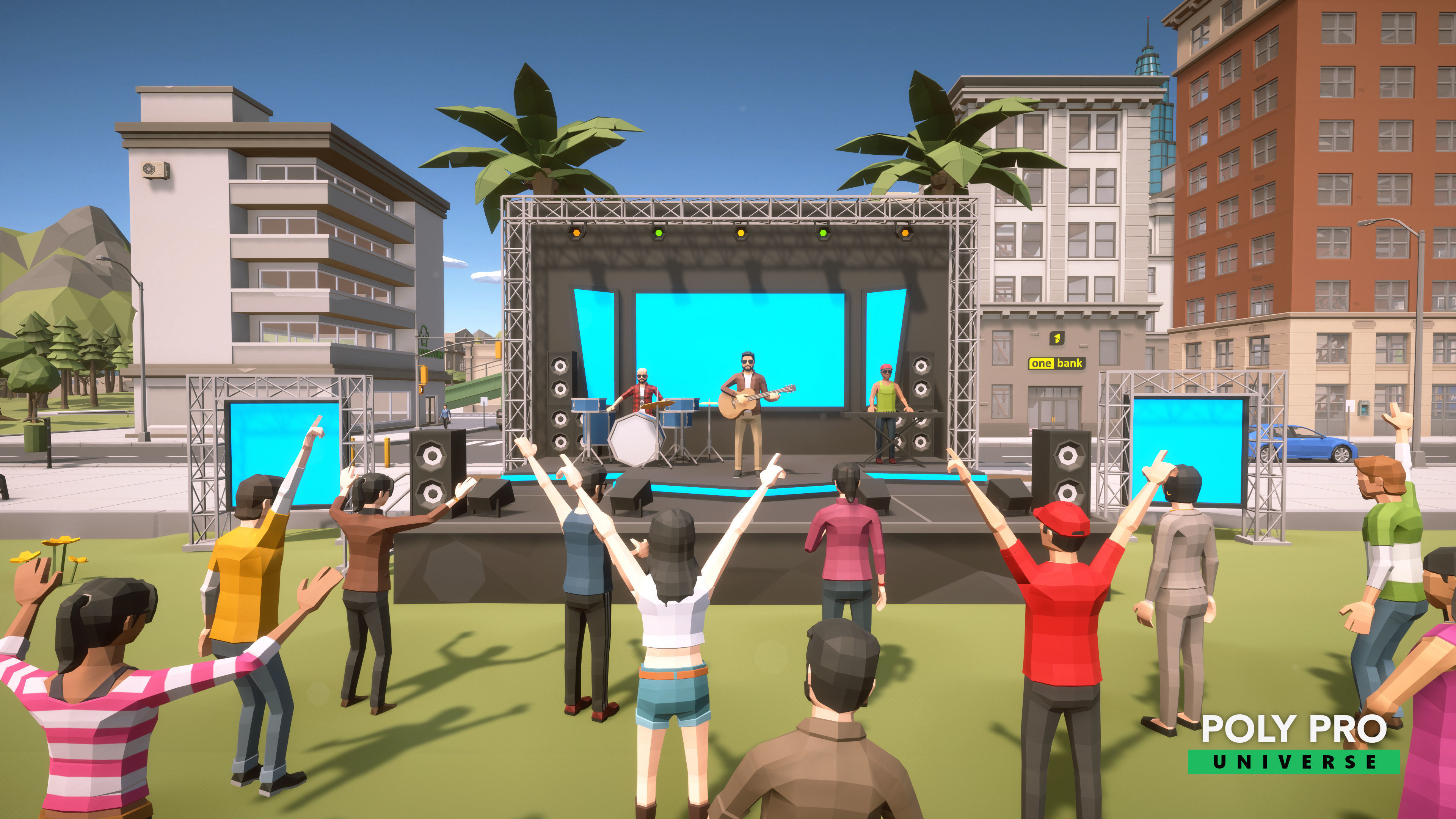 Poly Pro Universe - Low Poly City World Assets Low-poly 3D model_36