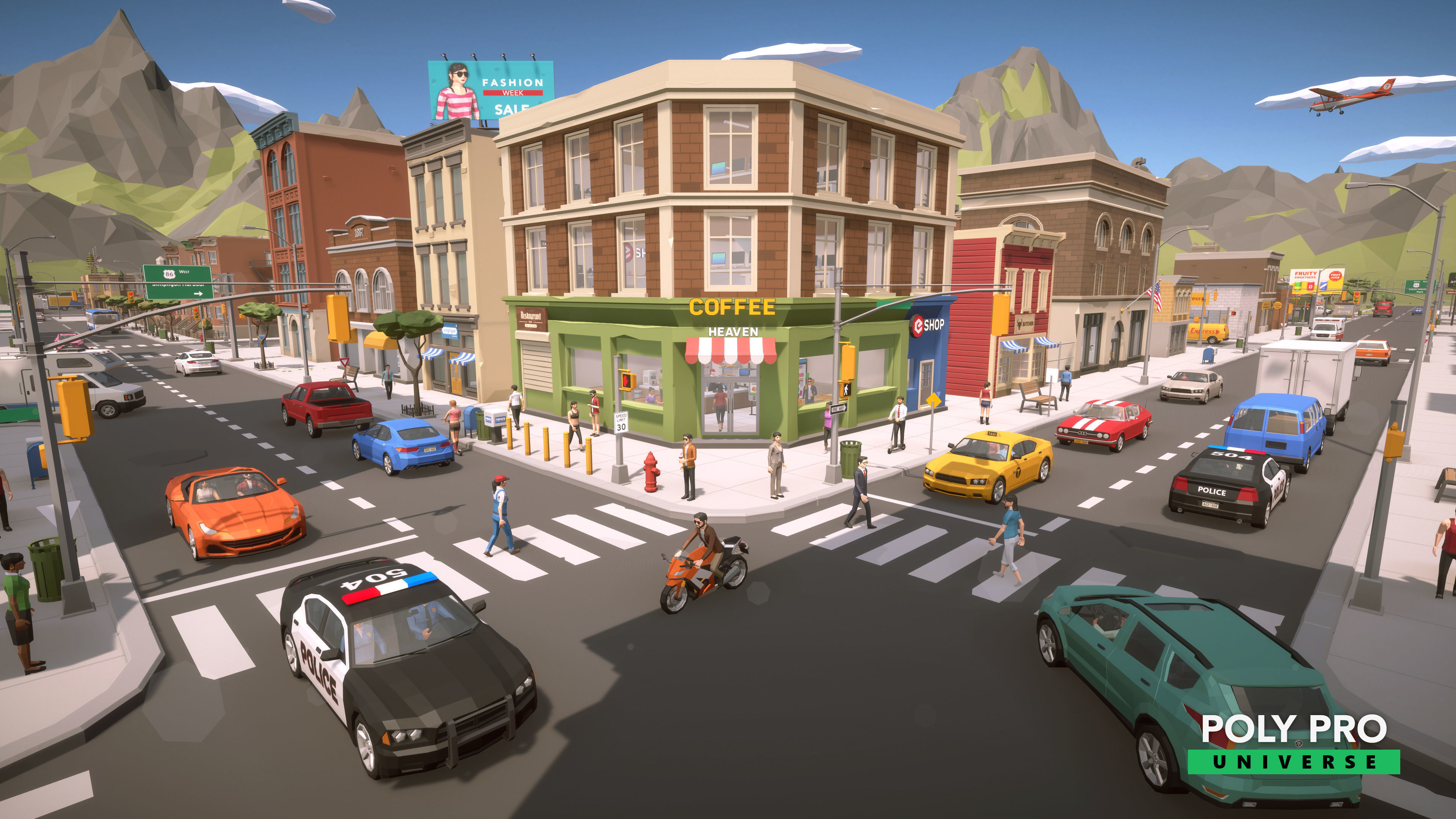 Poly Pro Universe - Low Poly City World Assets Low-poly 3D model_2
