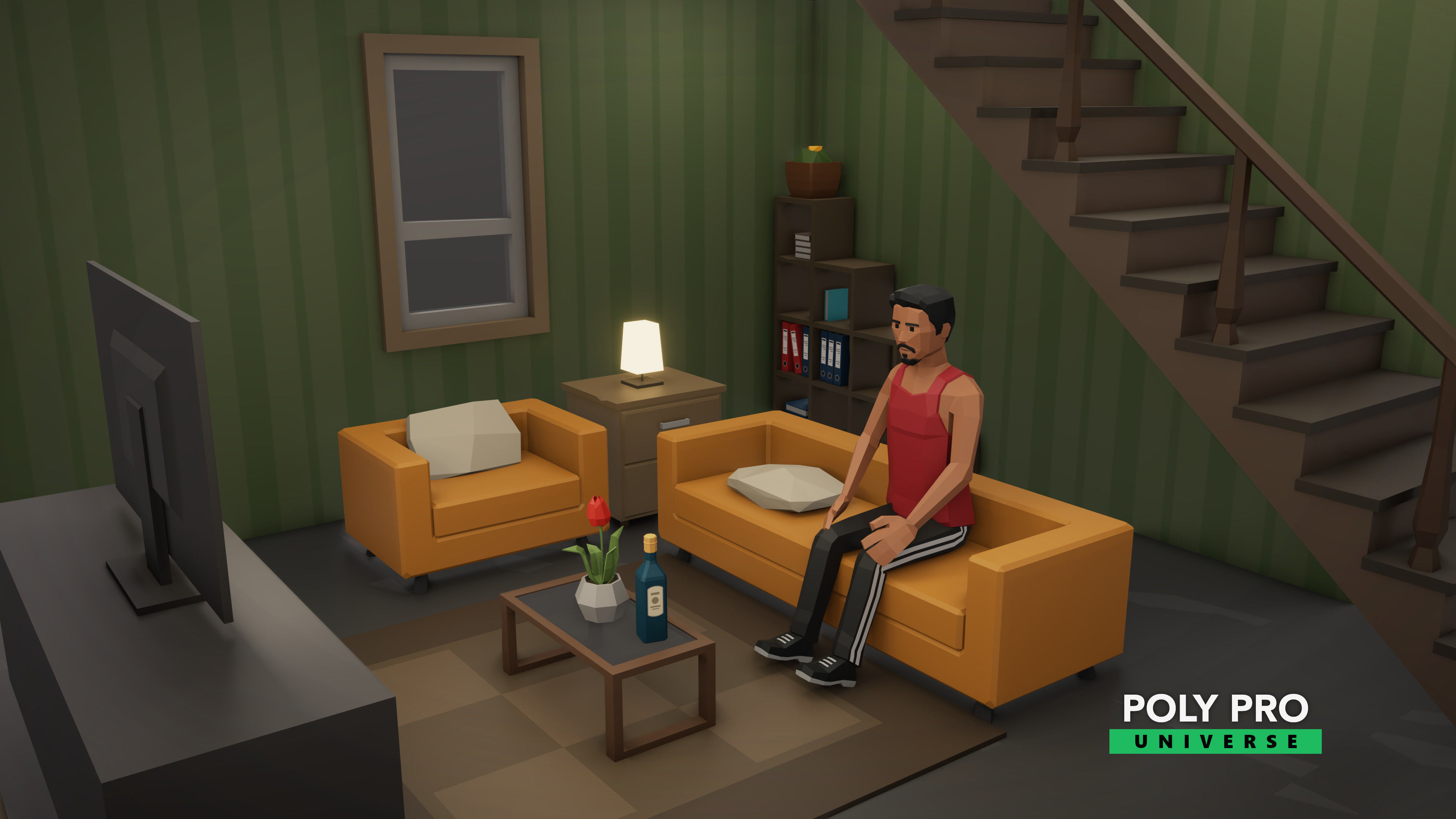 Poly Pro Universe - Low Poly City World Assets Low-poly 3D model_77