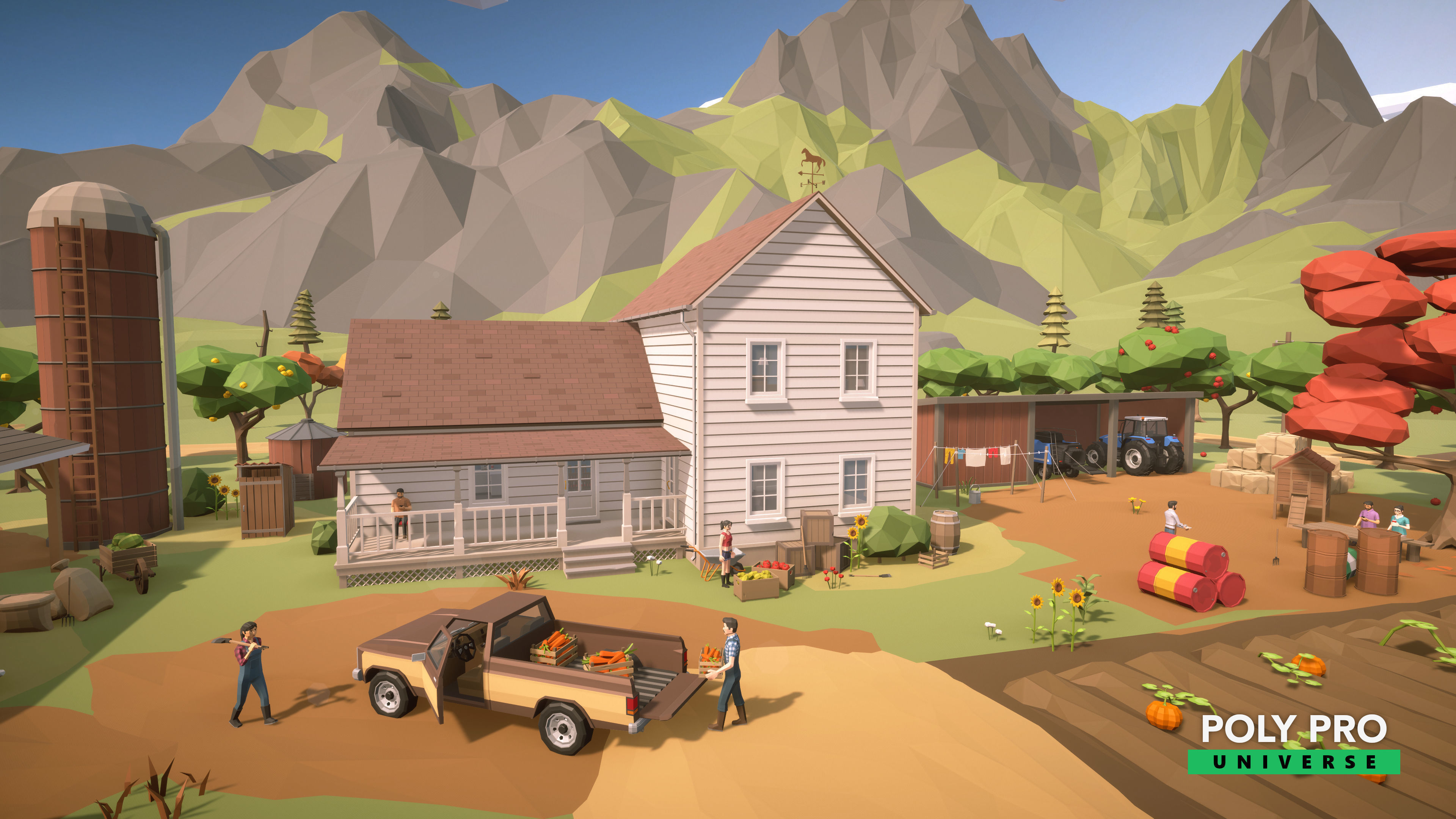 Poly Pro Universe - Low Poly City World Assets Low-poly 3D model_59