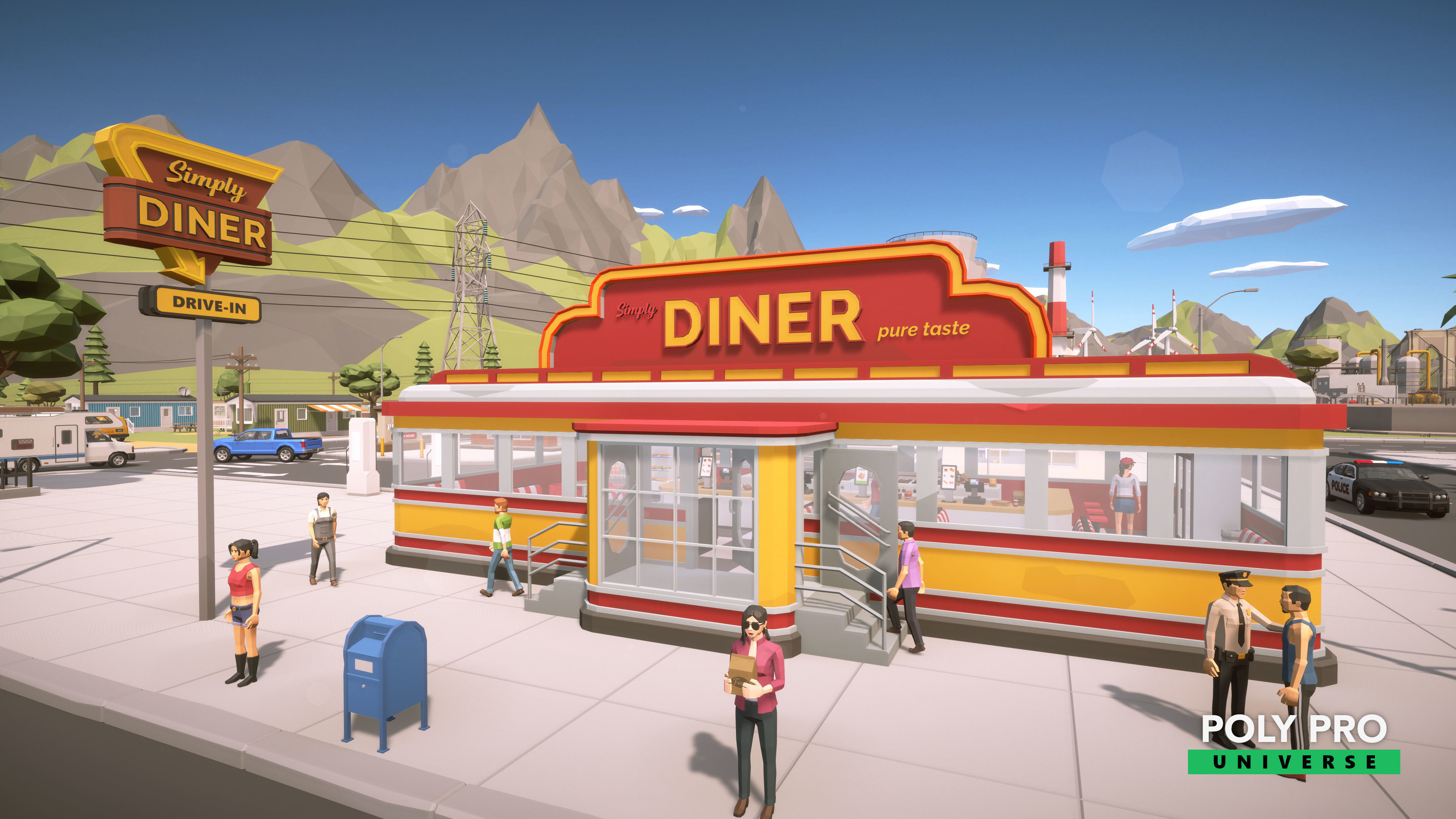 Poly Pro Universe - Low Poly City World Assets Low-poly 3D model_16