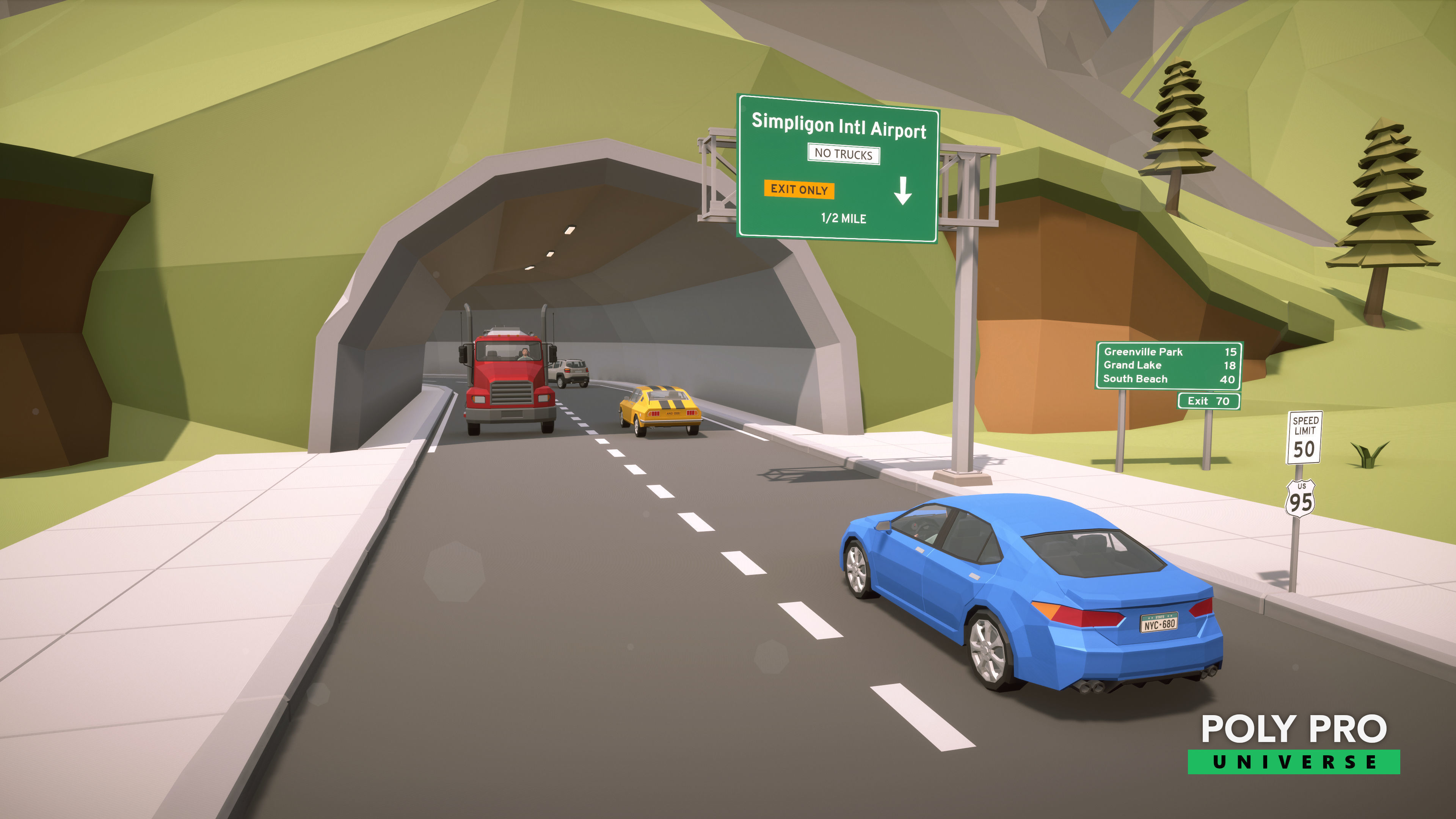 Poly Pro Universe - Low Poly City World Assets Low-poly 3D model_49