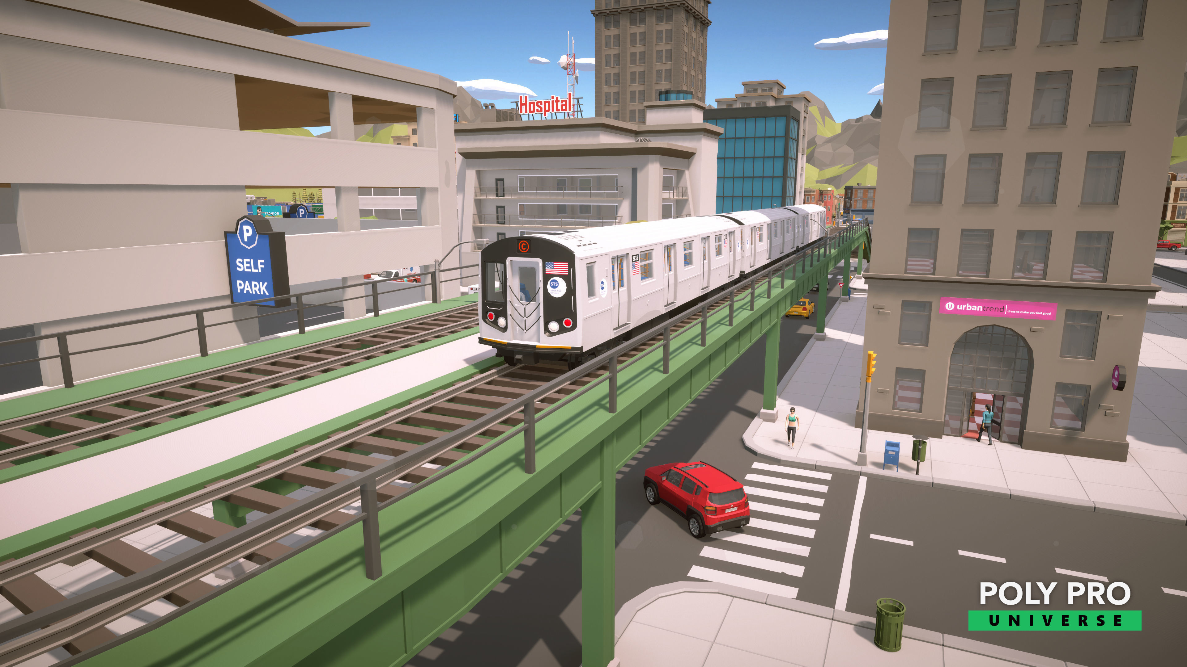 Poly Pro Universe - Low Poly City World Assets Low-poly 3D model_62