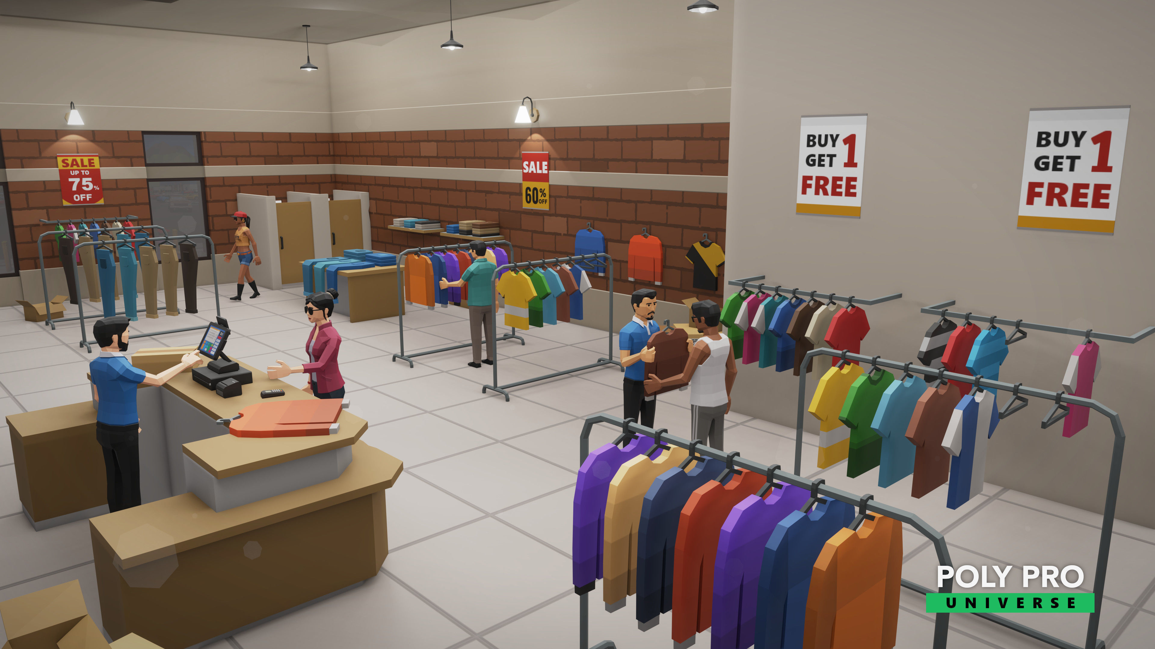 Poly Pro Universe - Low Poly City World Assets Low-poly 3D model_83