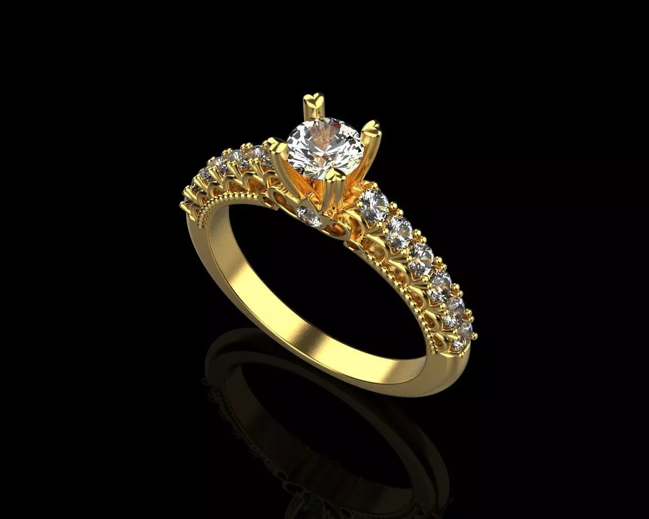 Wedding ring 13611 3D print model