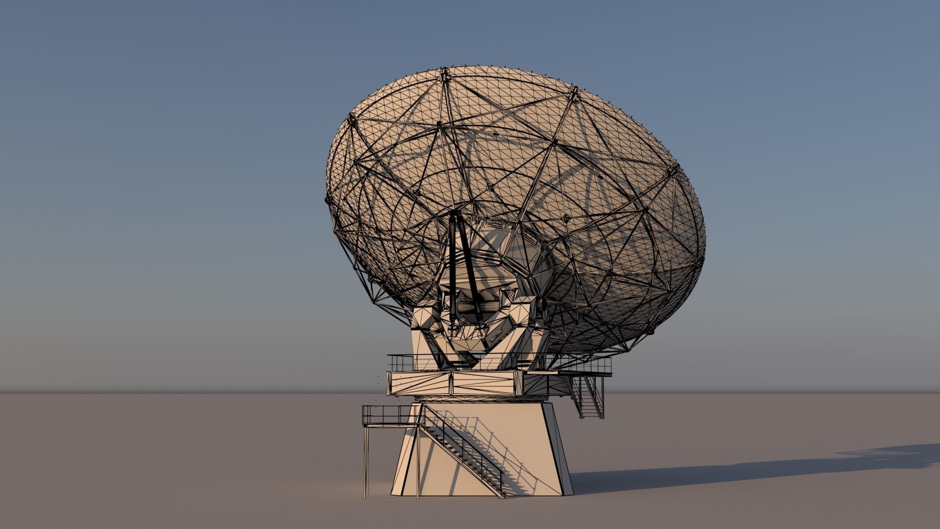 satellite dish 3D model_35