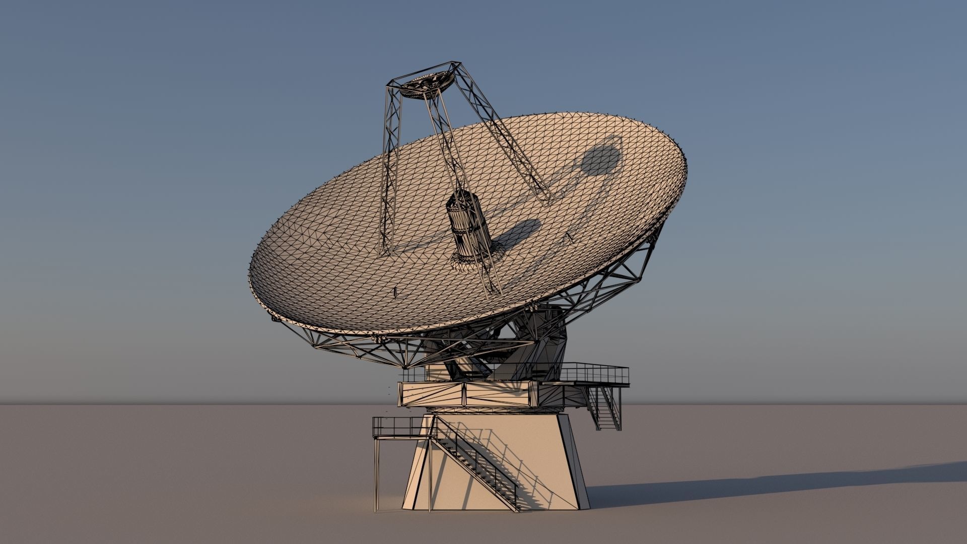 satellite dish 3D model_34