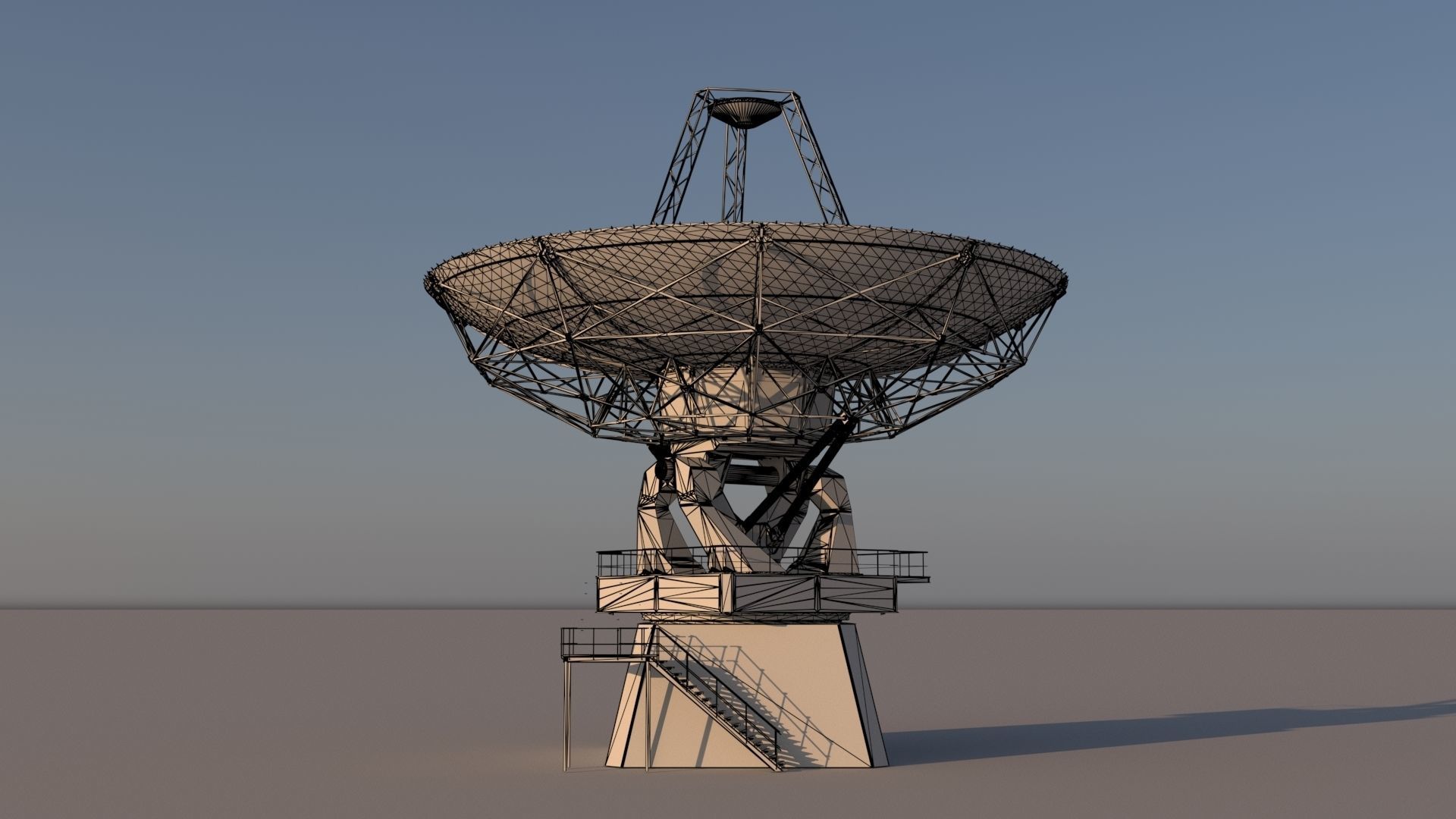 satellite dish 3D model_31