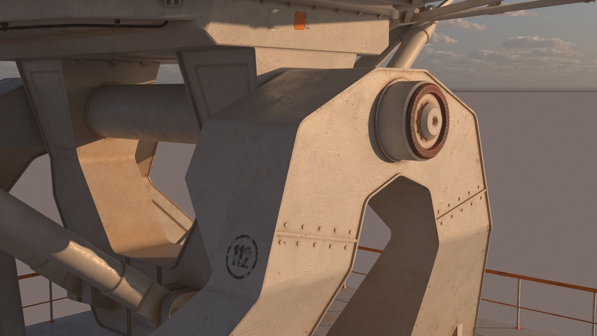 satellite dish 3D model_10