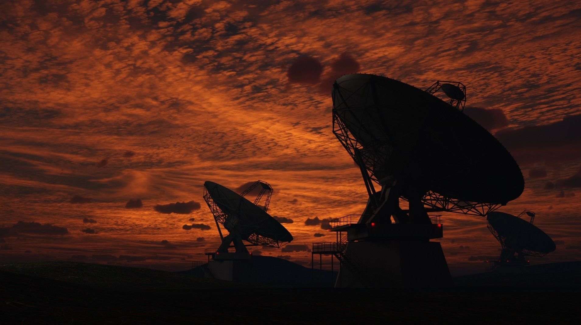 satellite dish 3D model_1