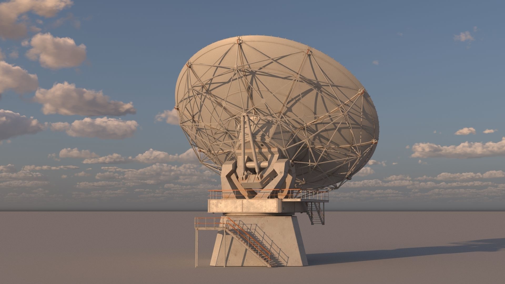 satellite dish 3D model_17