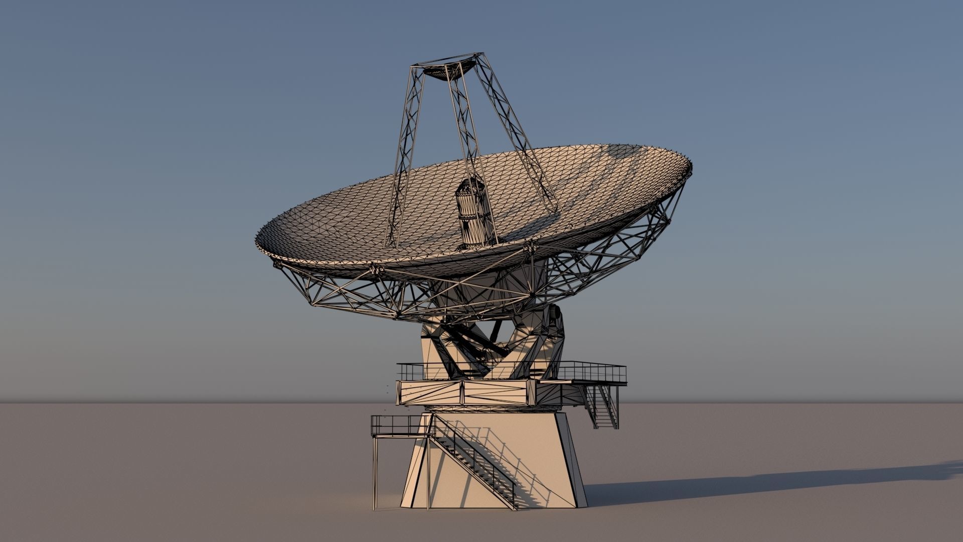 satellite dish 3D model_33
