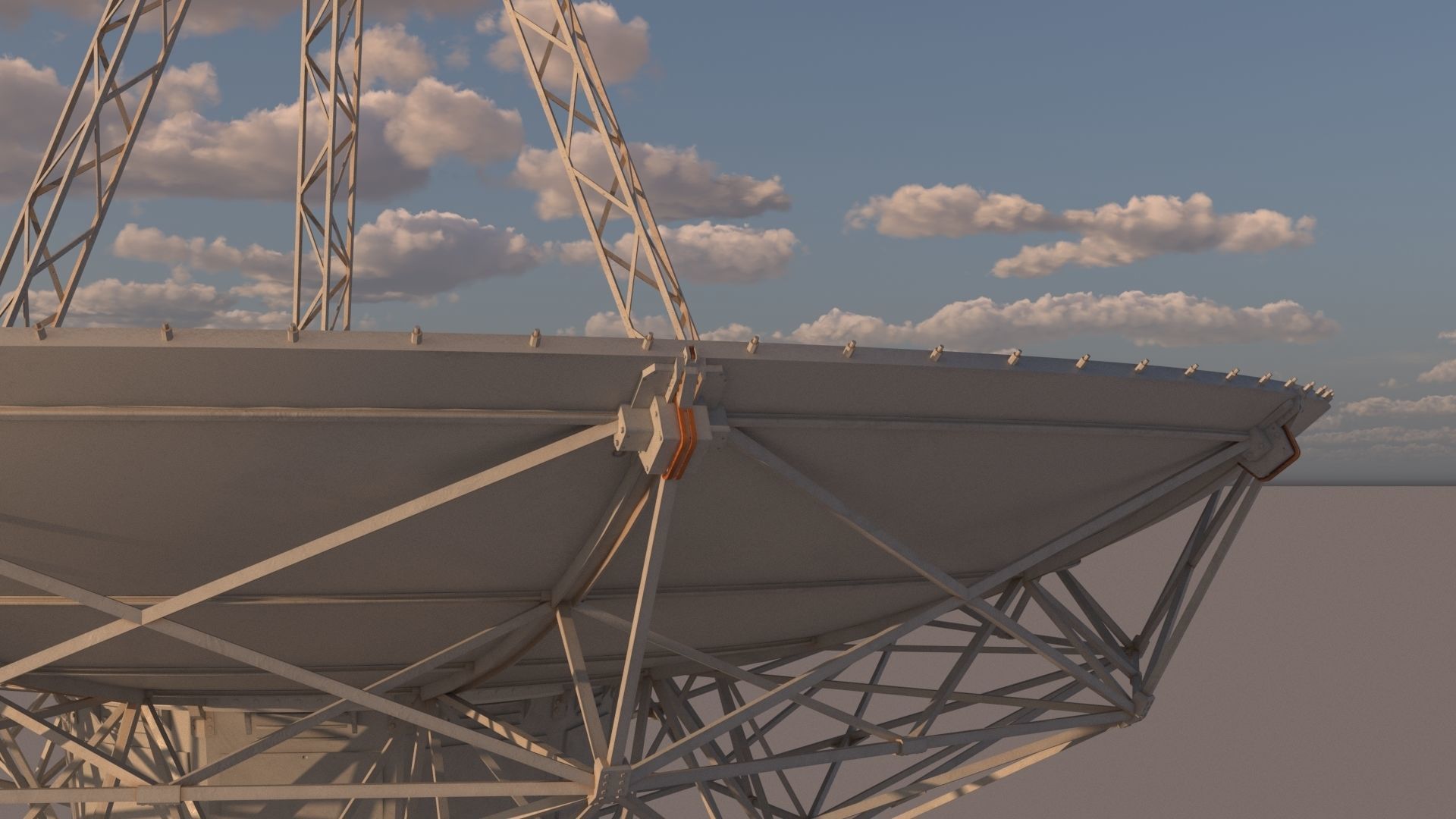 satellite dish 3D model_5