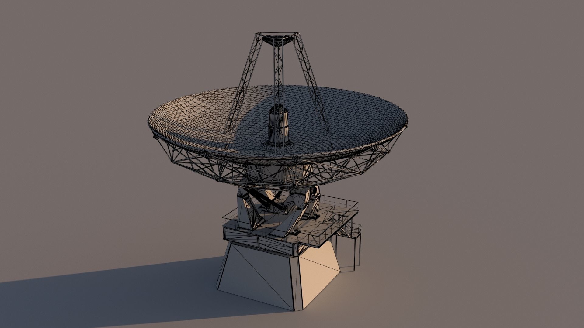 satellite dish 3D model_20