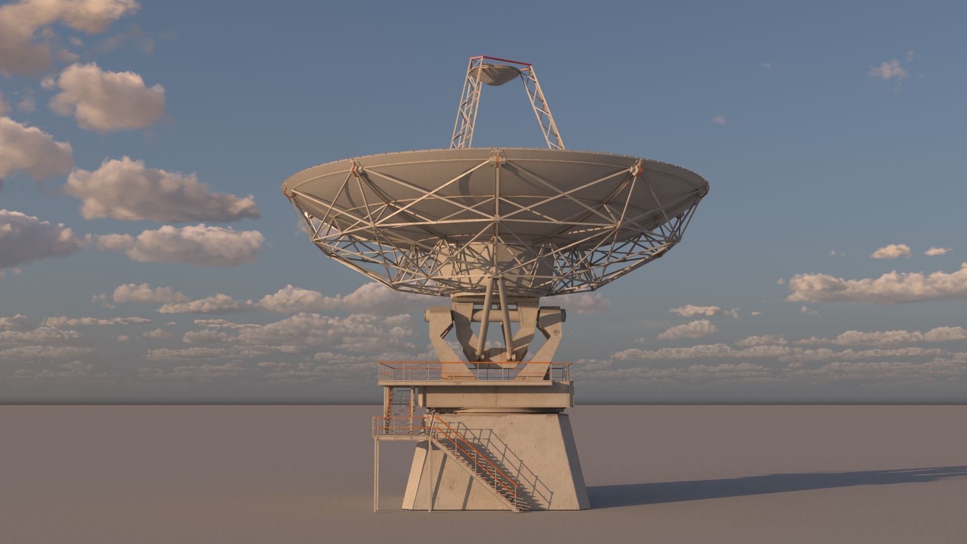 satellite dish 3D model_11