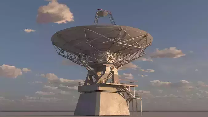 satellite dish 3D model