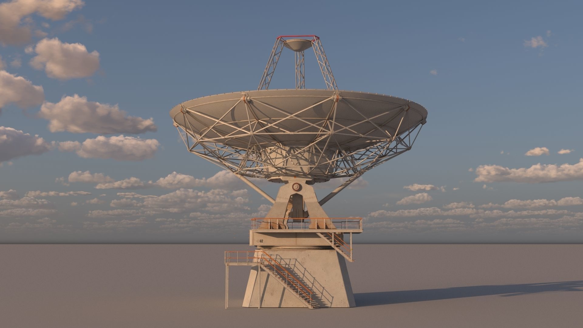 satellite dish 3D model_14