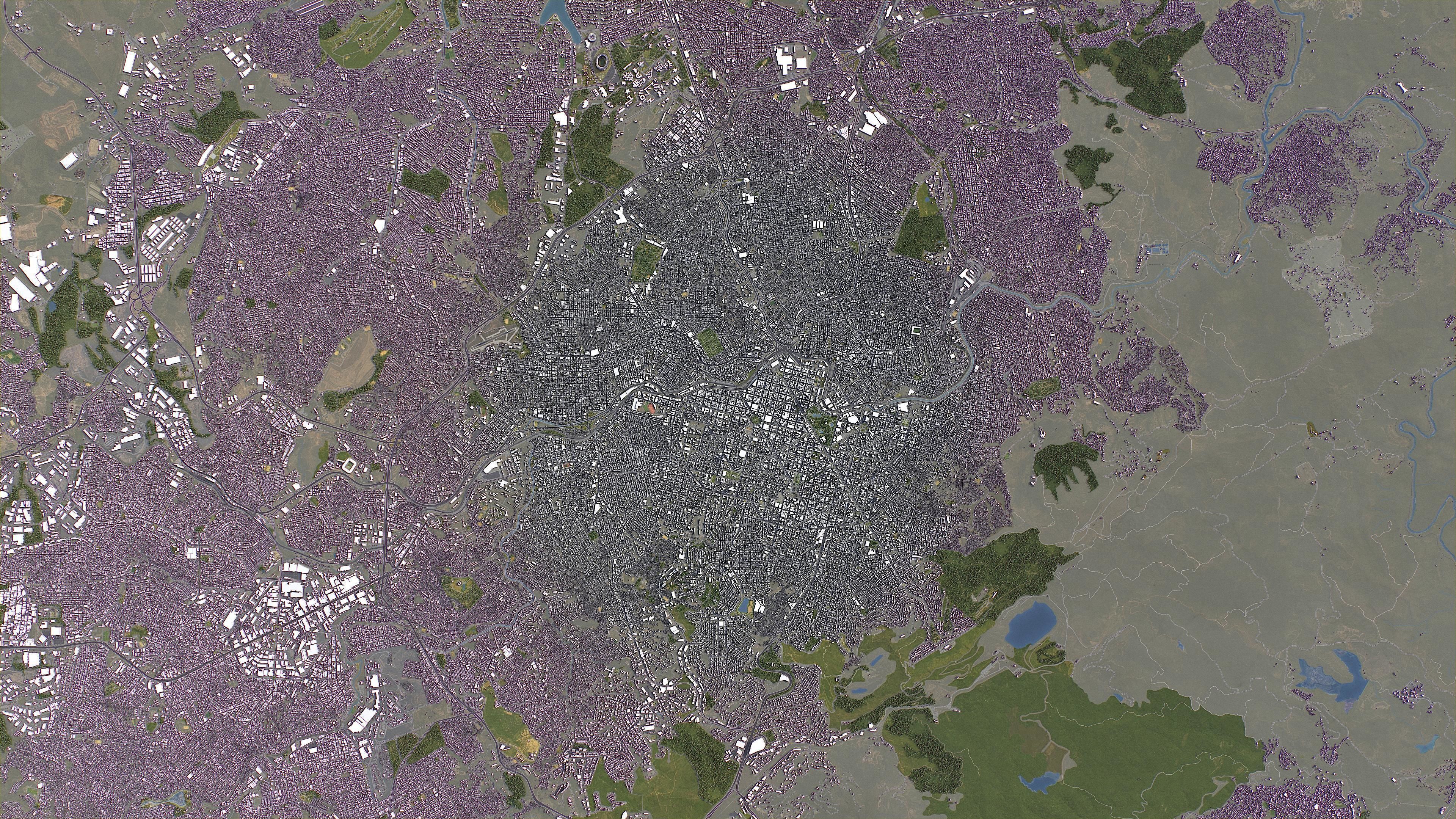 Belo Horizonte - 3D City Model Low-poly 3D model_19