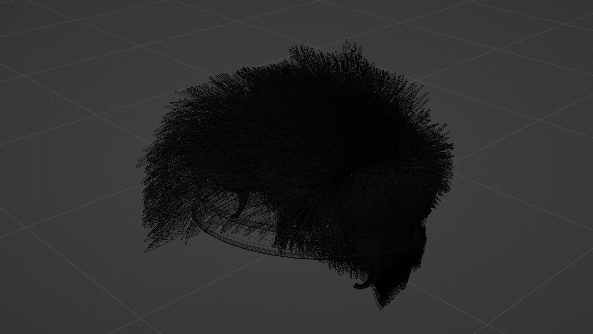 Neoflapper hair 3D model_14