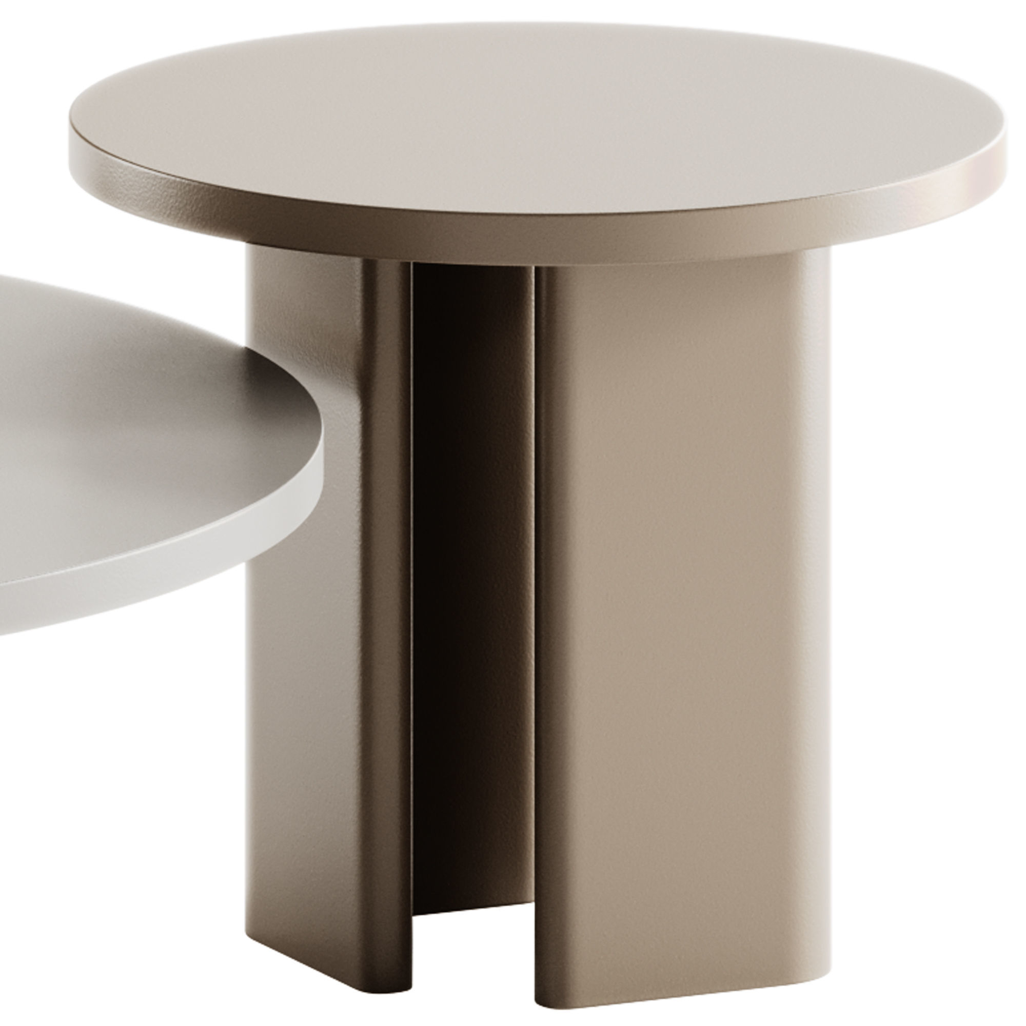 RO ND Colored Coffee Table by DE CI 3D model_3