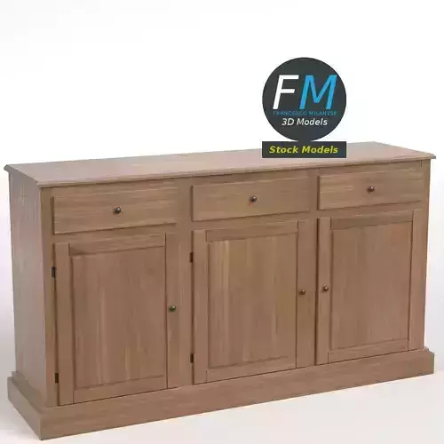 3 door cabinet cupboard