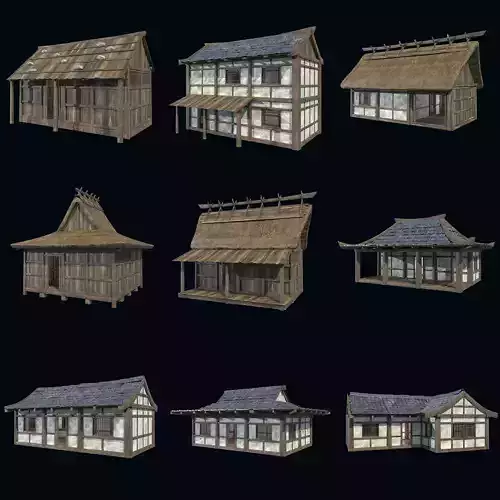ASIAN JAPAN HOUSE ORIENTAL INDUSTRIAL CITY BUILDING COLLECTION