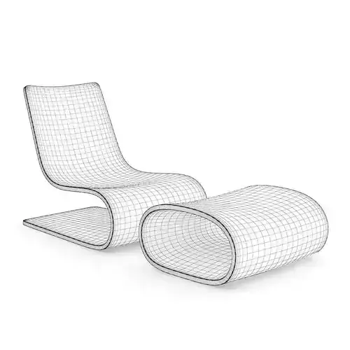 Black Glossy Lounge Chair