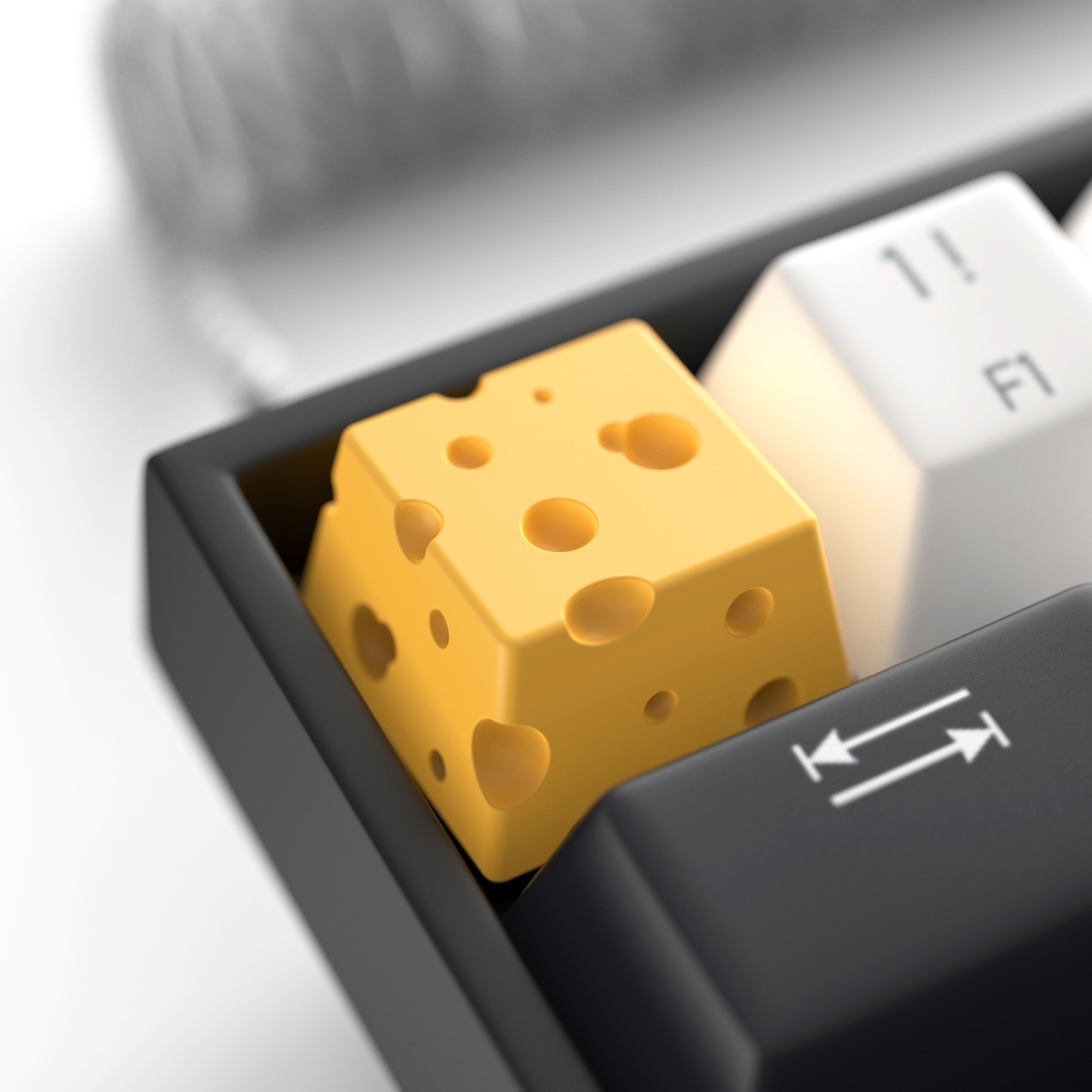 Cheese keycap for mechanical keyboard 3D print model_8
