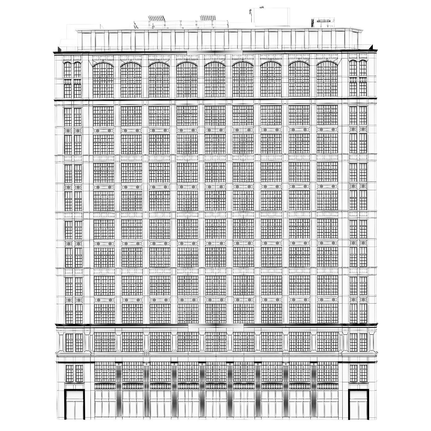 Building 475 10th Ave New York 3D model_7