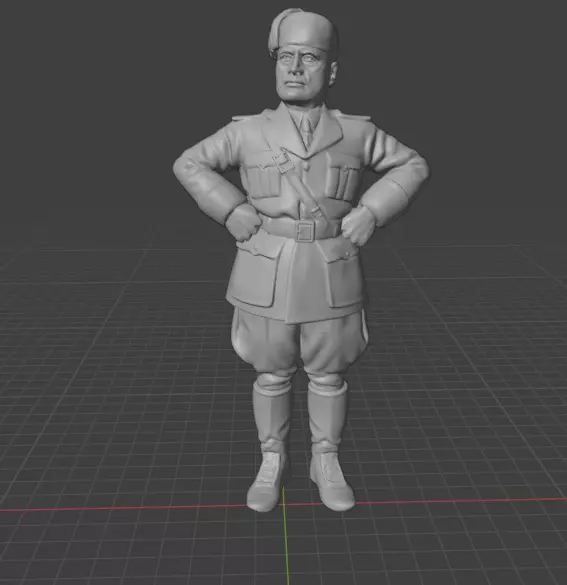 Benito Mussolini 3D print model_6