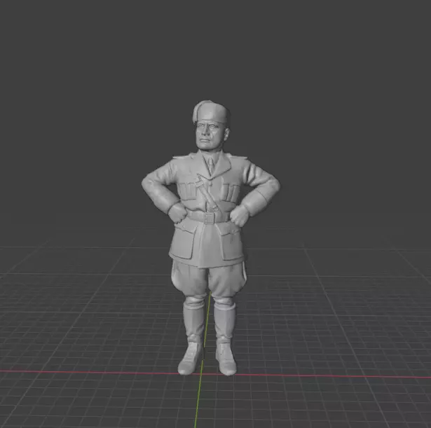 Benito Mussolini 3D print model_5