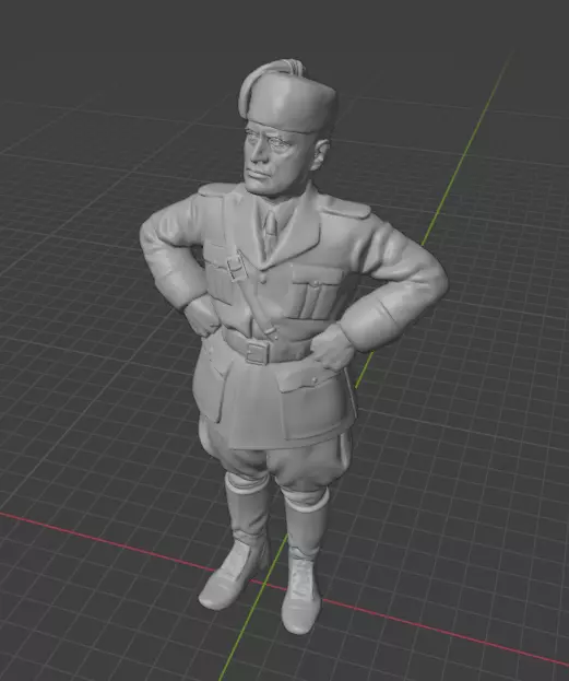 Benito Mussolini 3D print model_3